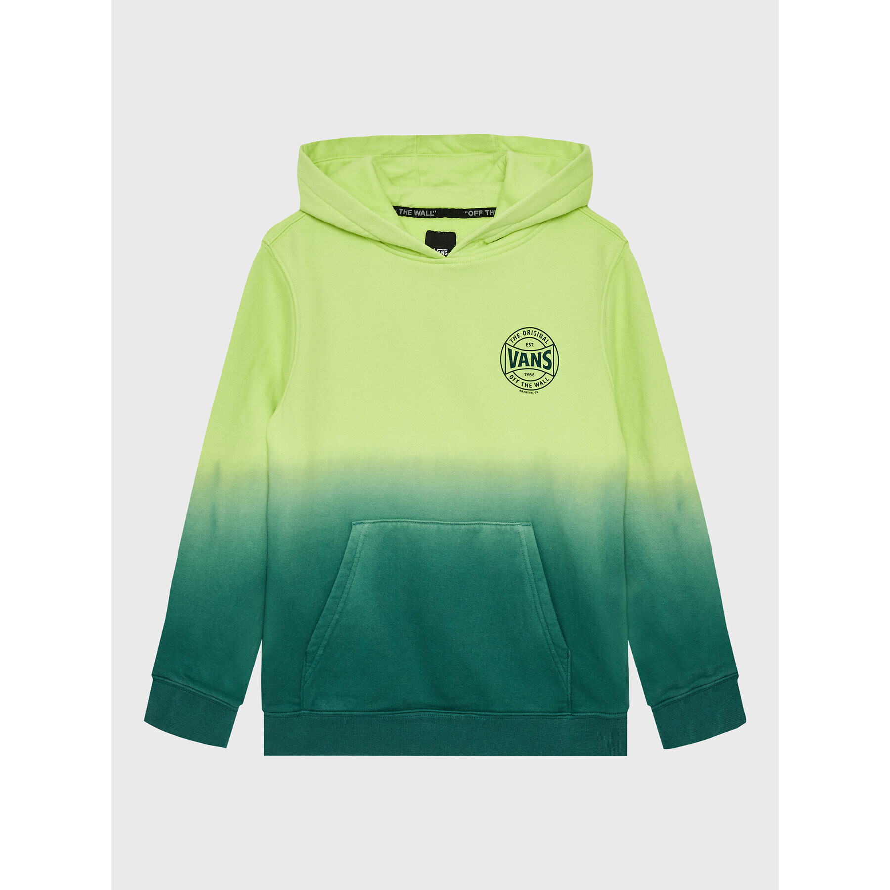 Vans Bluză Dip Dye VN00001Q Verde Regular Fit - Pled.ro