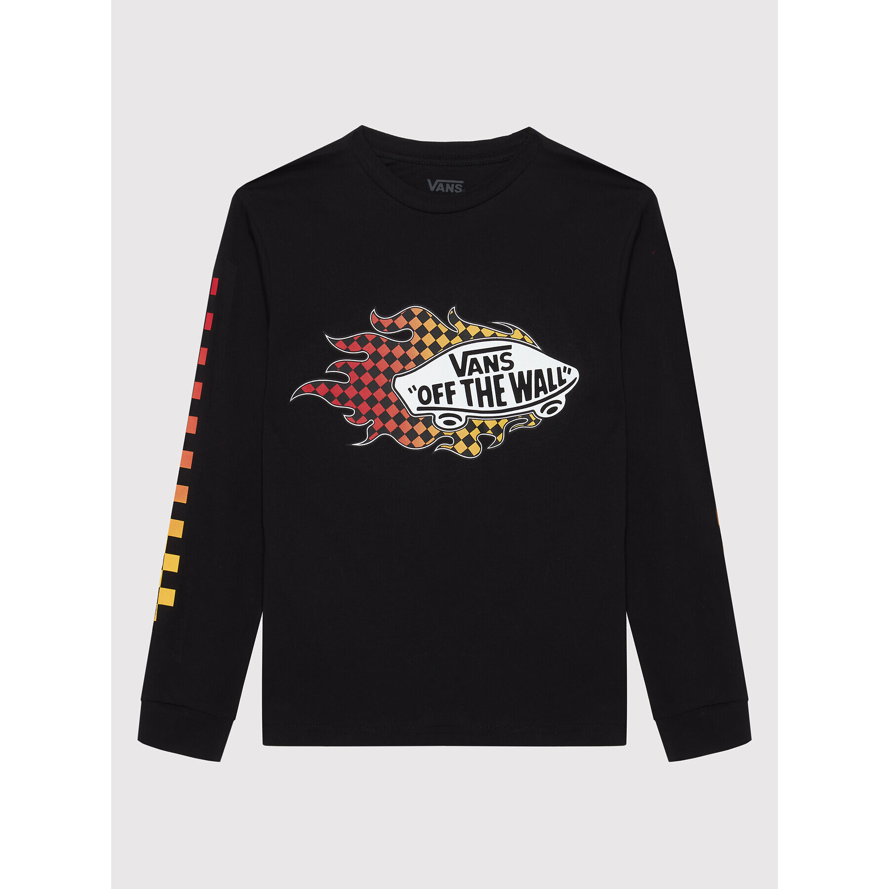 Vans Bluză Flame VN0A7TV1 Negru Classic Fit - Pled.ro