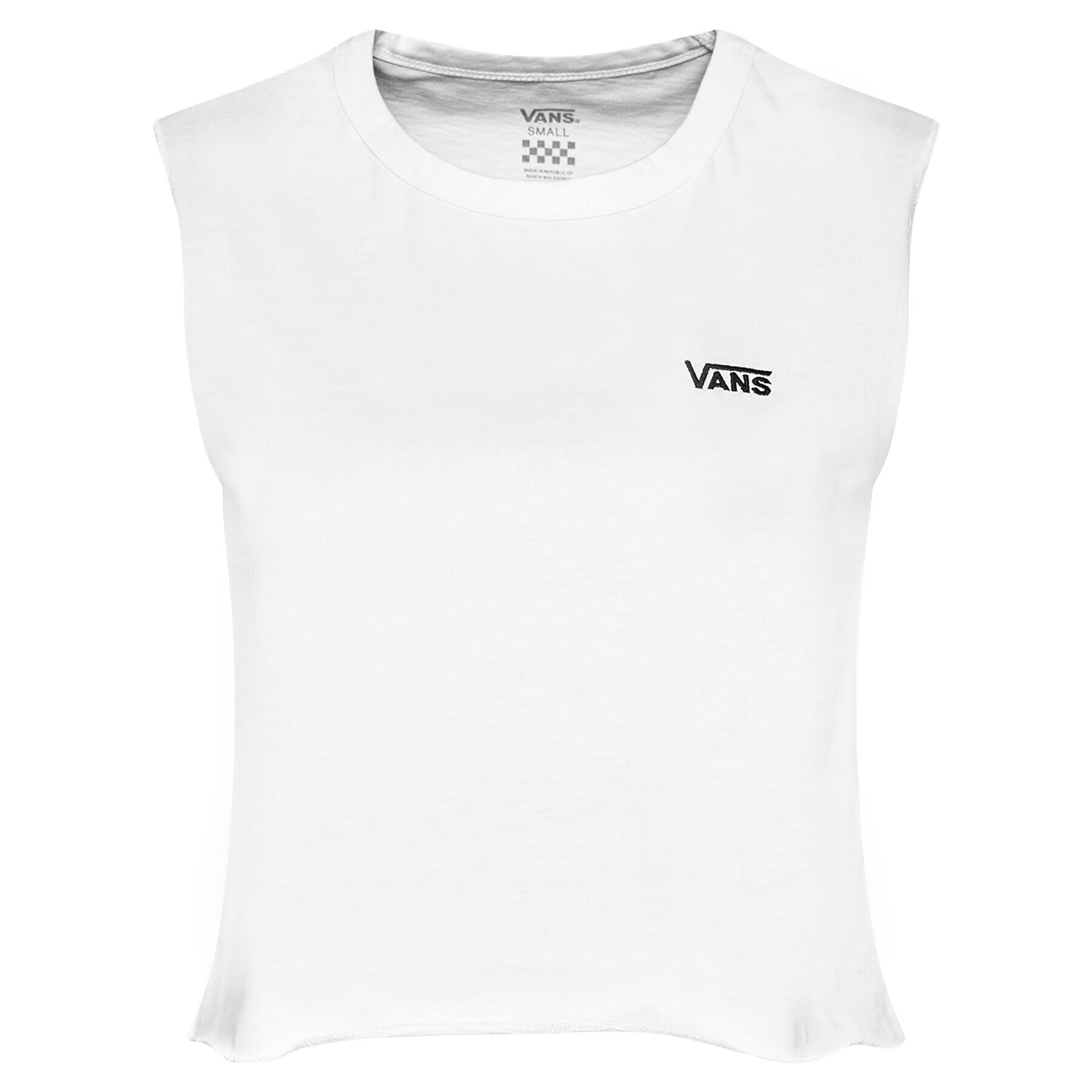 Vans Bluză Junior V Muscle Crop VN0A4DNG Alb Regular Fit - Pled.ro