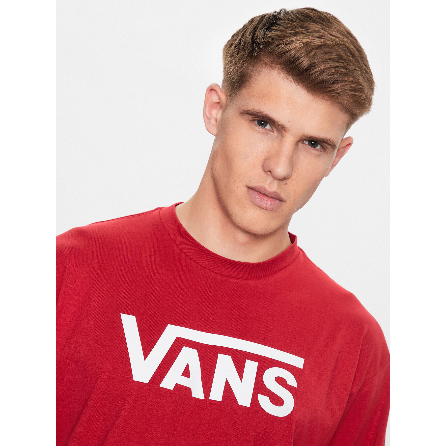 Vans Bluză Mn Classic Ls VN000K6H Roșu Classic Fit - Pled.ro