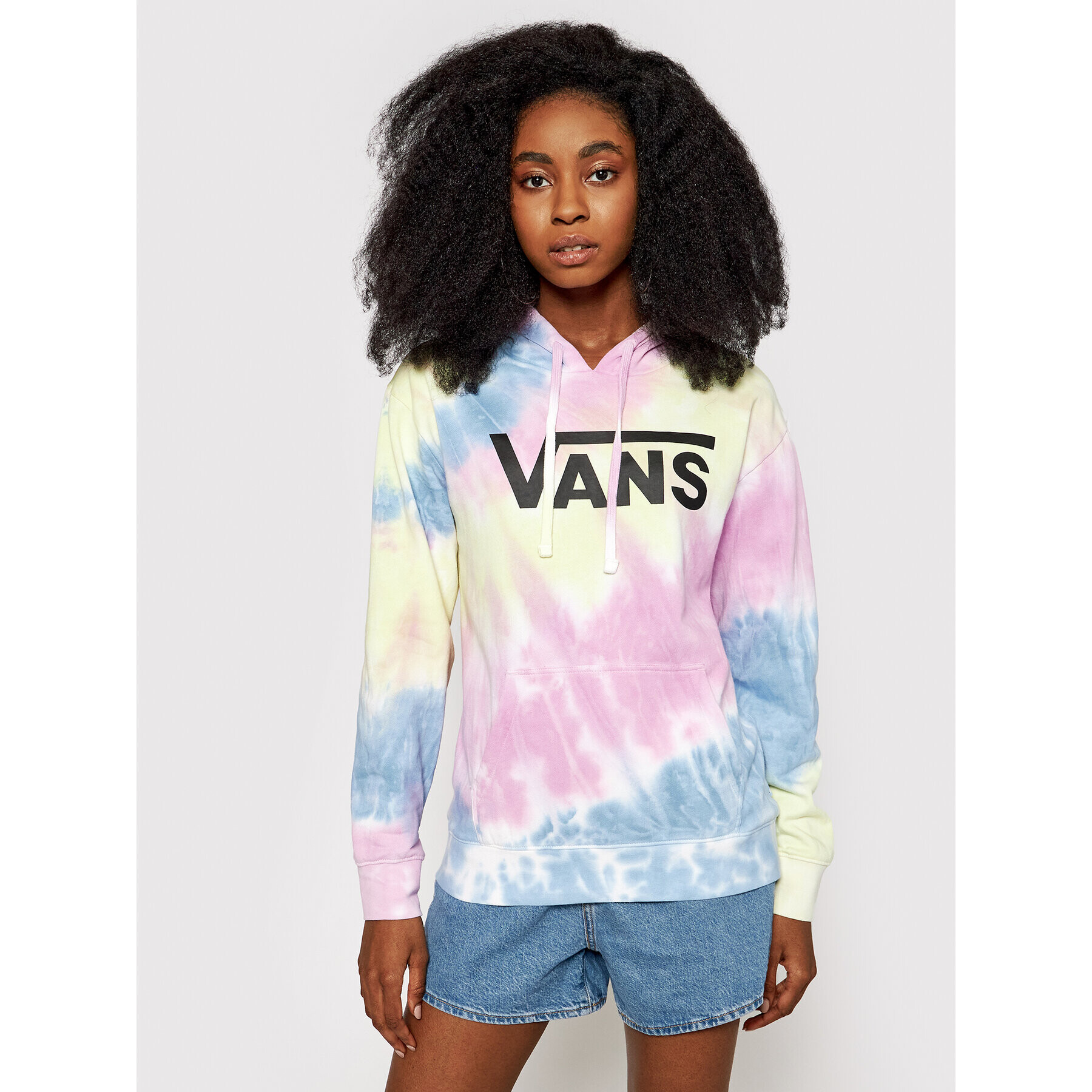 Vans Bluză Spiraling Hoodie VN0A5ASM Colorat Regular Fit - Pled.ro