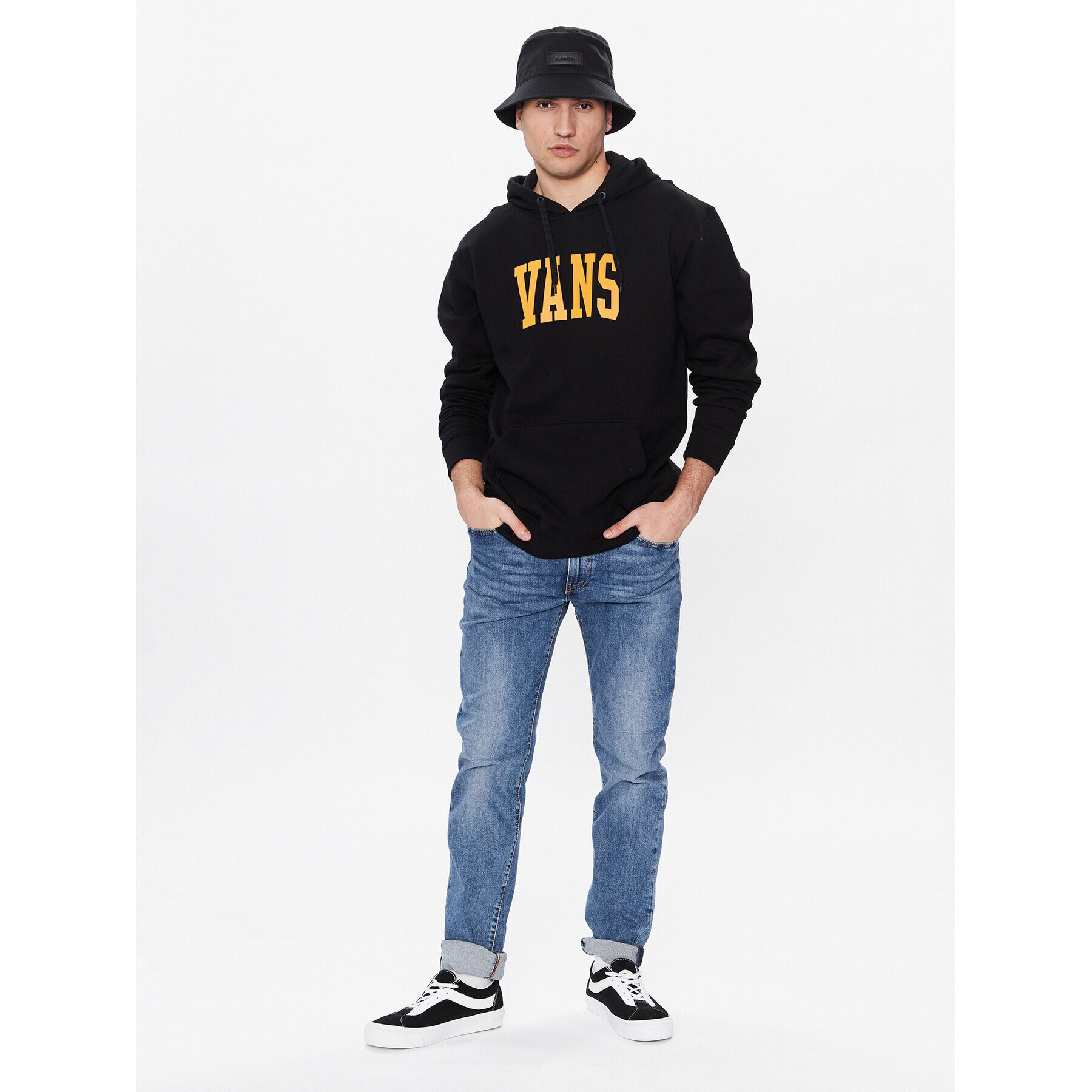 Vans Bluză Varsity VN0007W6 Negru Regular Fit - Pled.ro