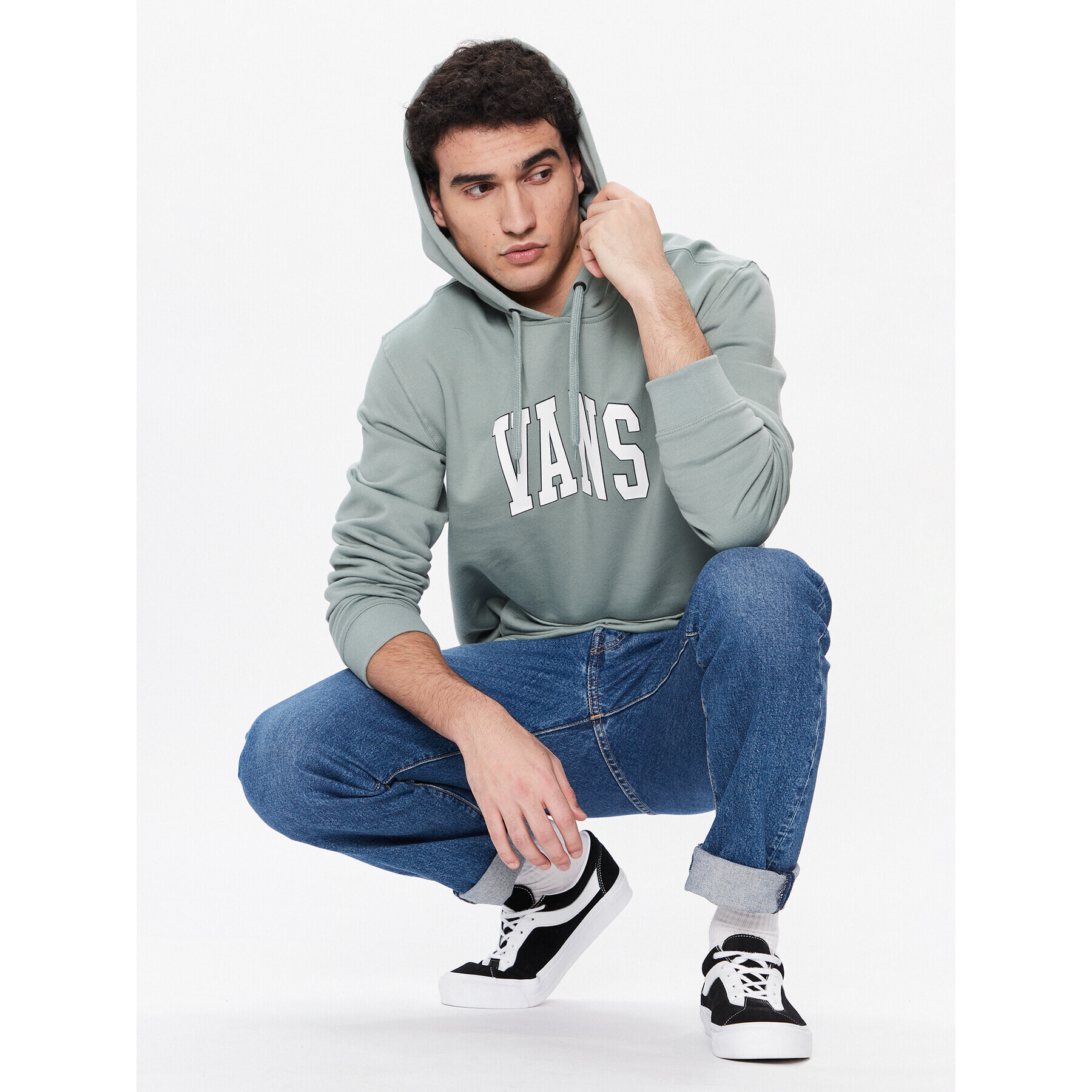 Vans Bluză Varsity VN0007W6 Verde Regular Fit - Pled.ro