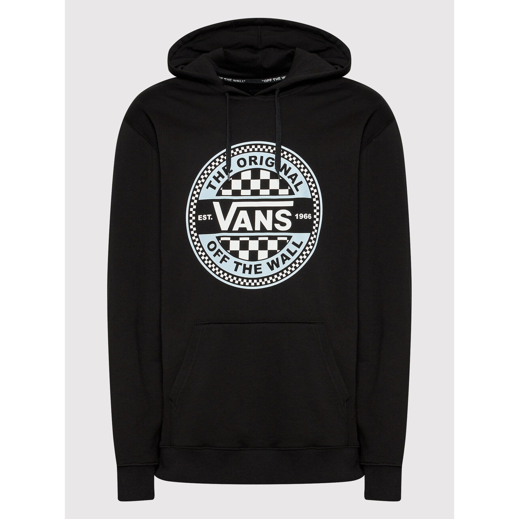 Vans Bluză Circled Checker VN0A7S8B Negru Regular Fit - Pled.ro