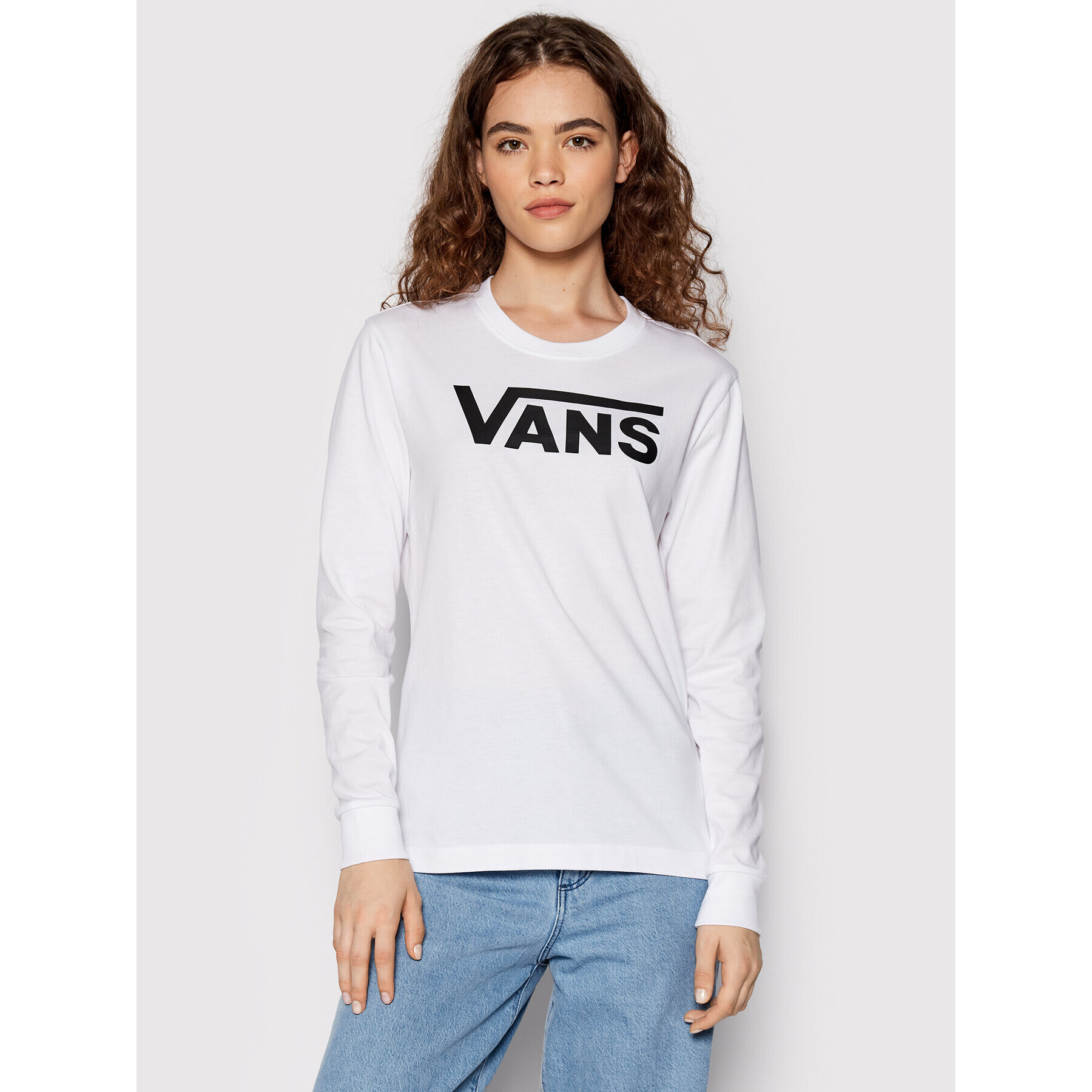 Vans Bluză Flying V Classic VN0A47WN Alb Regular Fit - Pled.ro