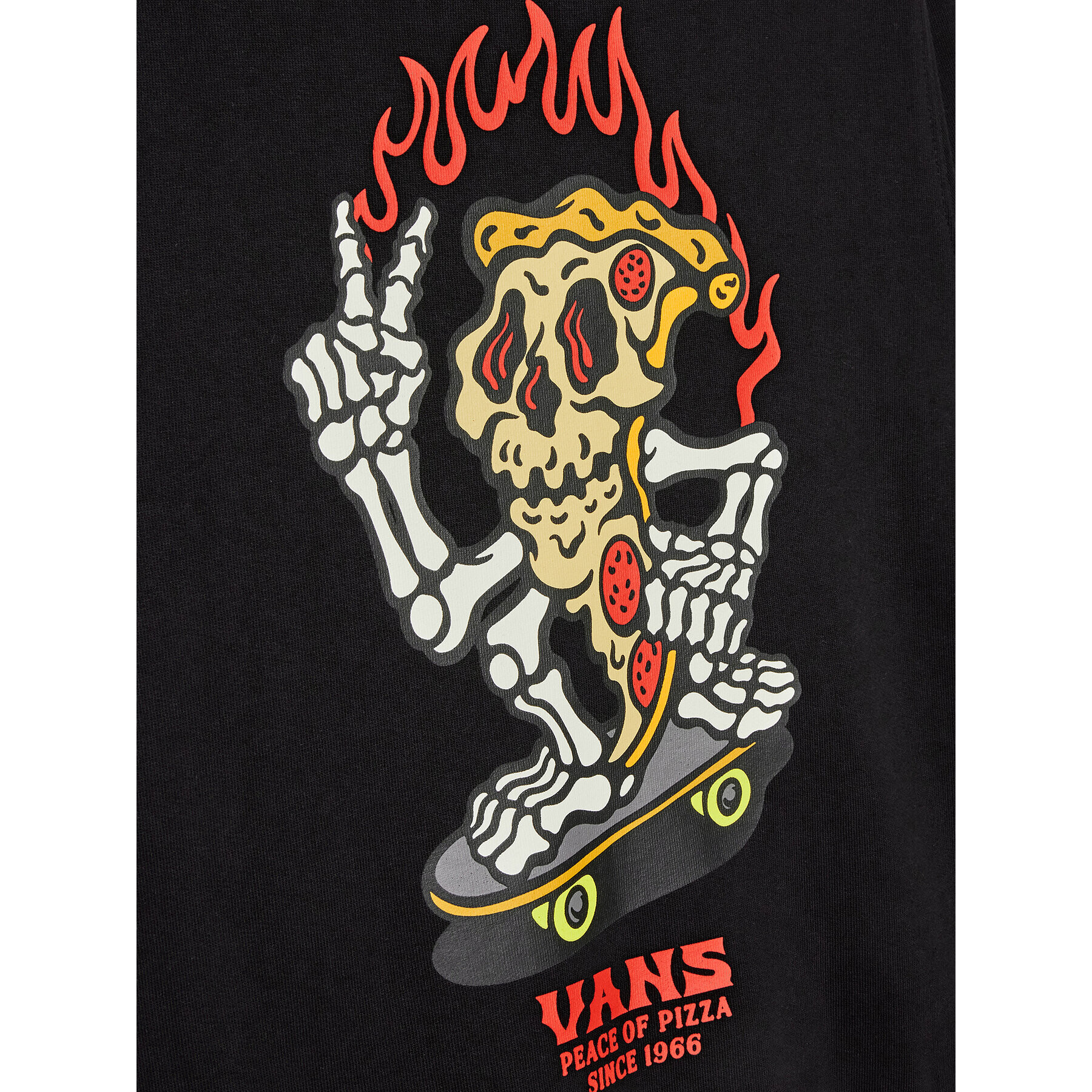 Vans Bluză Pizzeria VN000022 Negru Regular Fit - Pled.ro