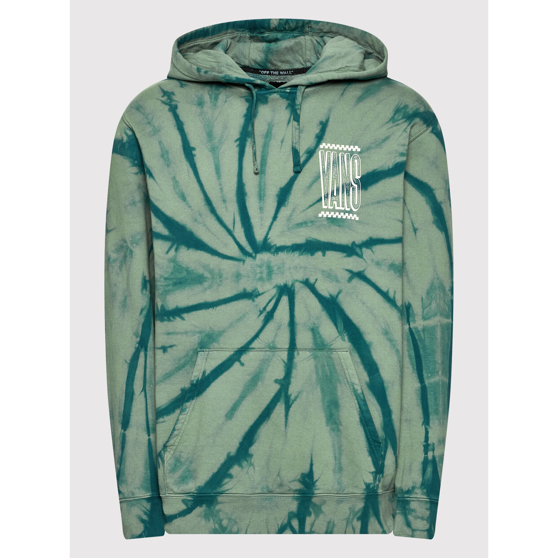 Vans Bluză Tall Type Tie Dye VN0A7S8C Verde Regular Fit - Pled.ro