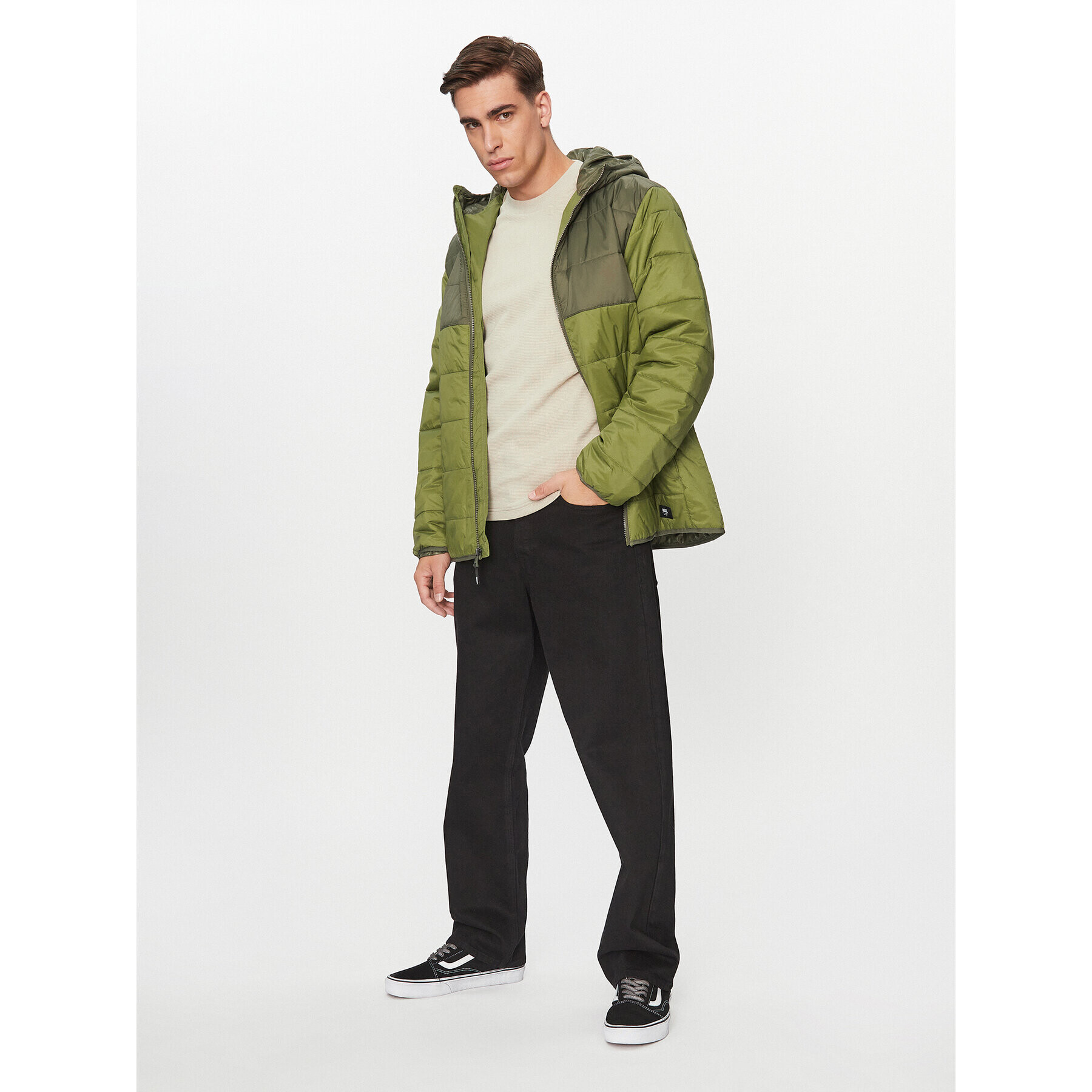 Vans Geacă din puf Prospect Mte-1 Puffer Jacket VN0A7S8H Kaki Regular Fit - Pled.ro