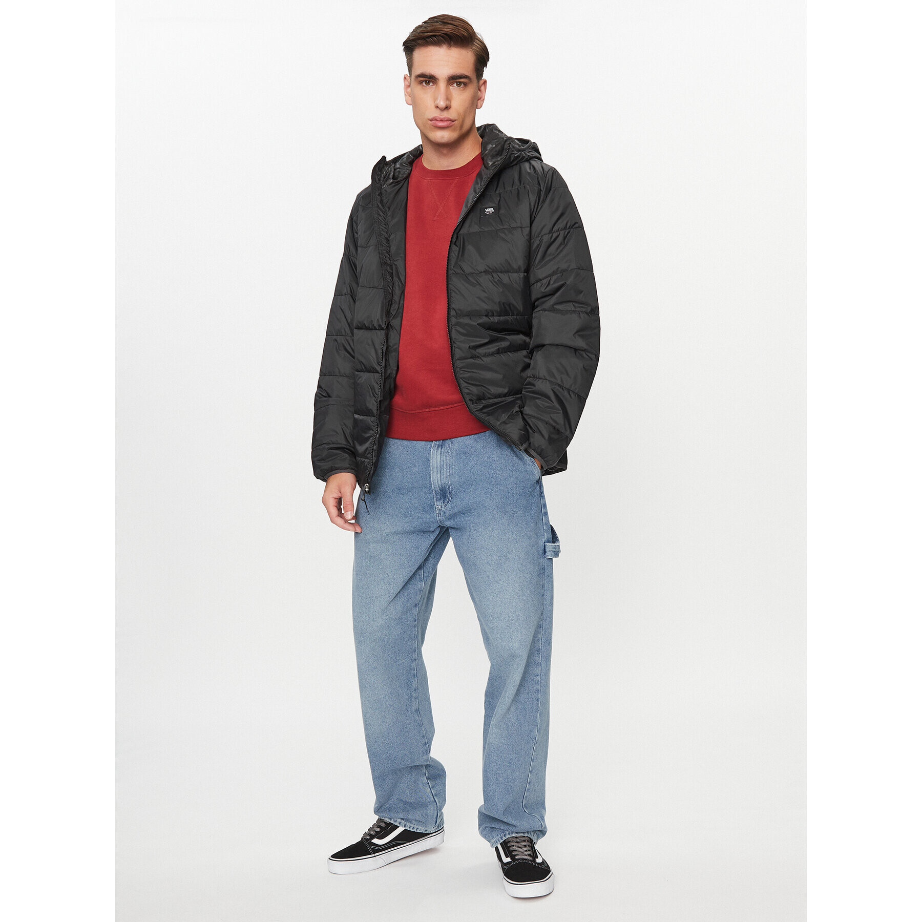 Vans Geacă din puf Prospect Mte-1 Puffer Jacket VN0A7S8H Negru Regular Fit - Pled.ro