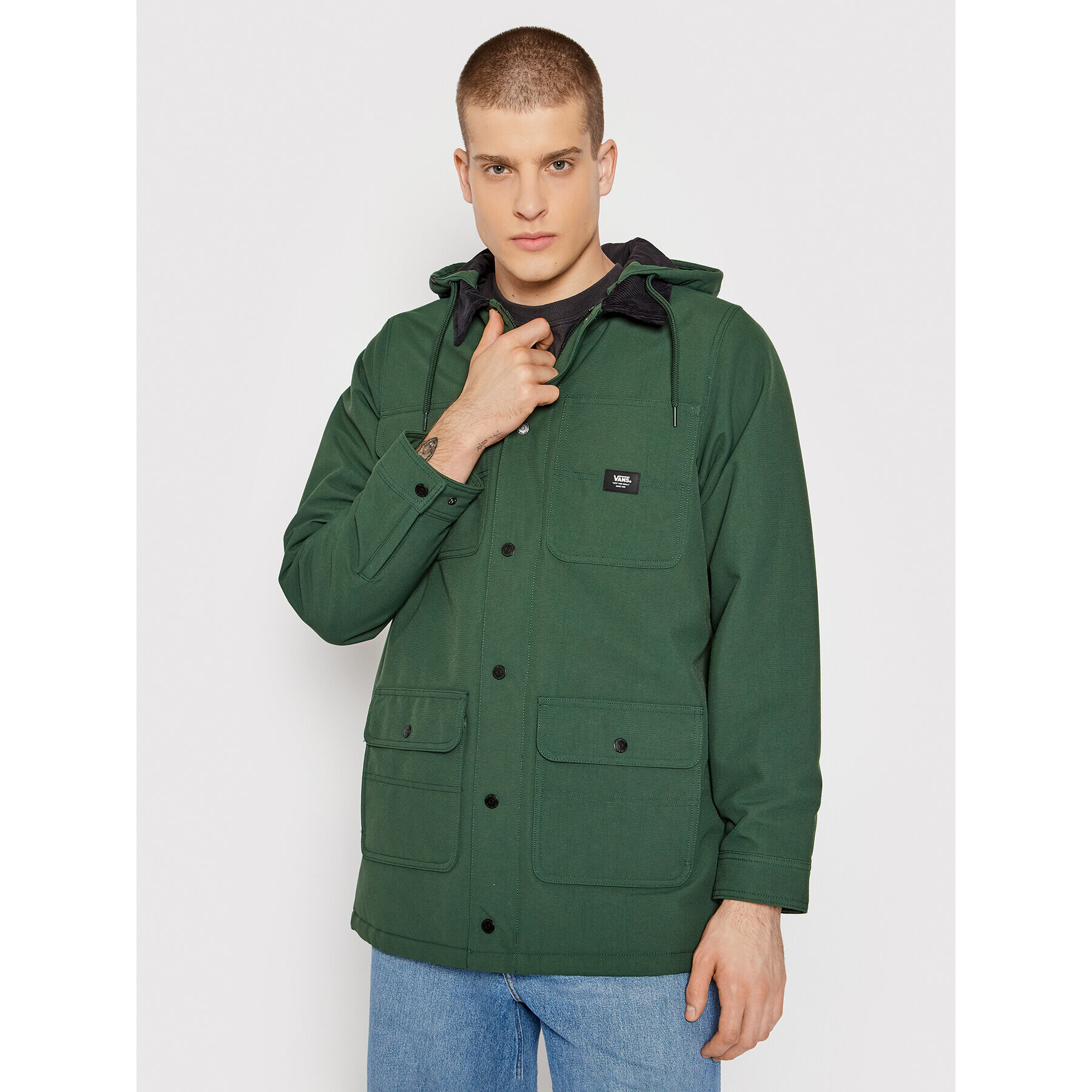 Vans Geacă Drill Chore VN0A5FP9 Verde Regular Fit - Pled.ro