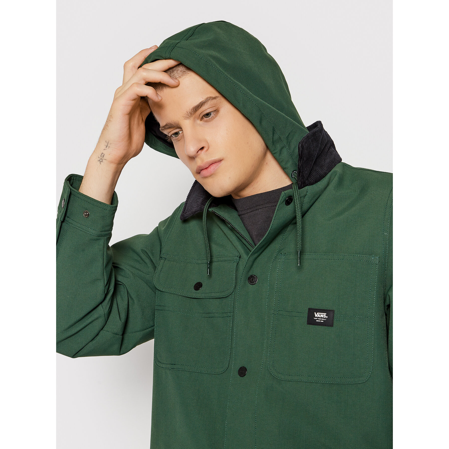 Vans Geacă Drill Chore VN0A5FP9 Verde Regular Fit - Pled.ro