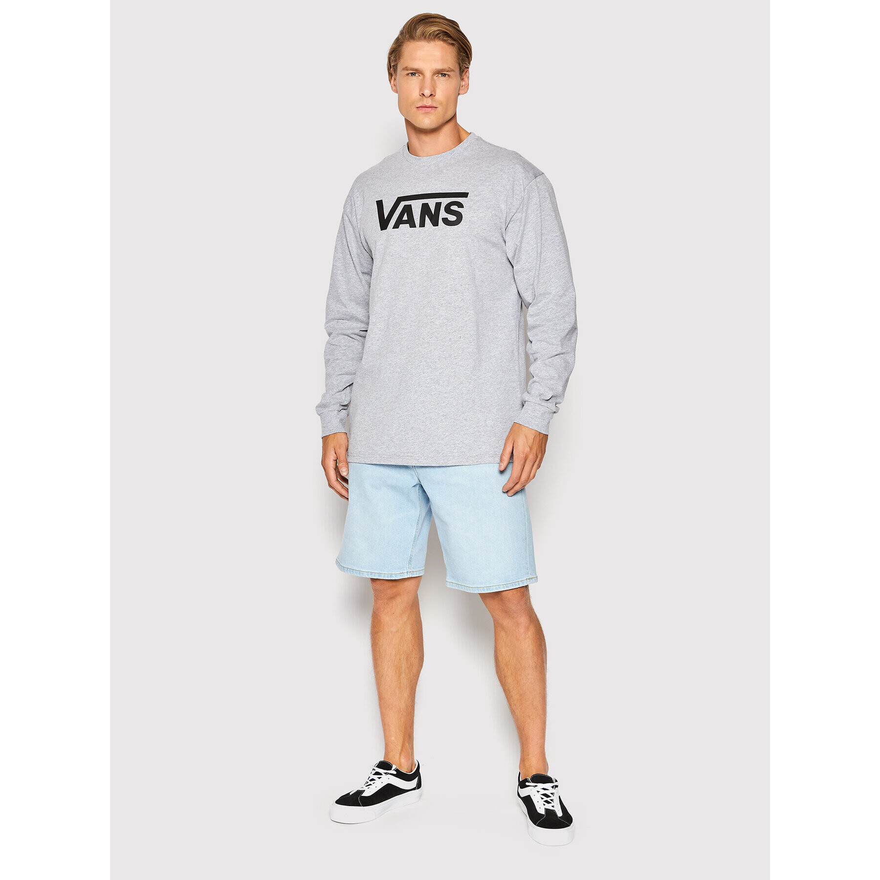 Vans Longsleeve Classic VN000K6H Gri Classic Fit - Pled.ro