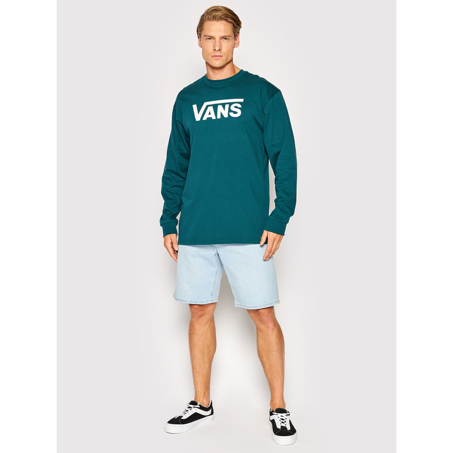 Vans Longsleeve Classic VN000K6H Verde Classic Fit - Pled.ro