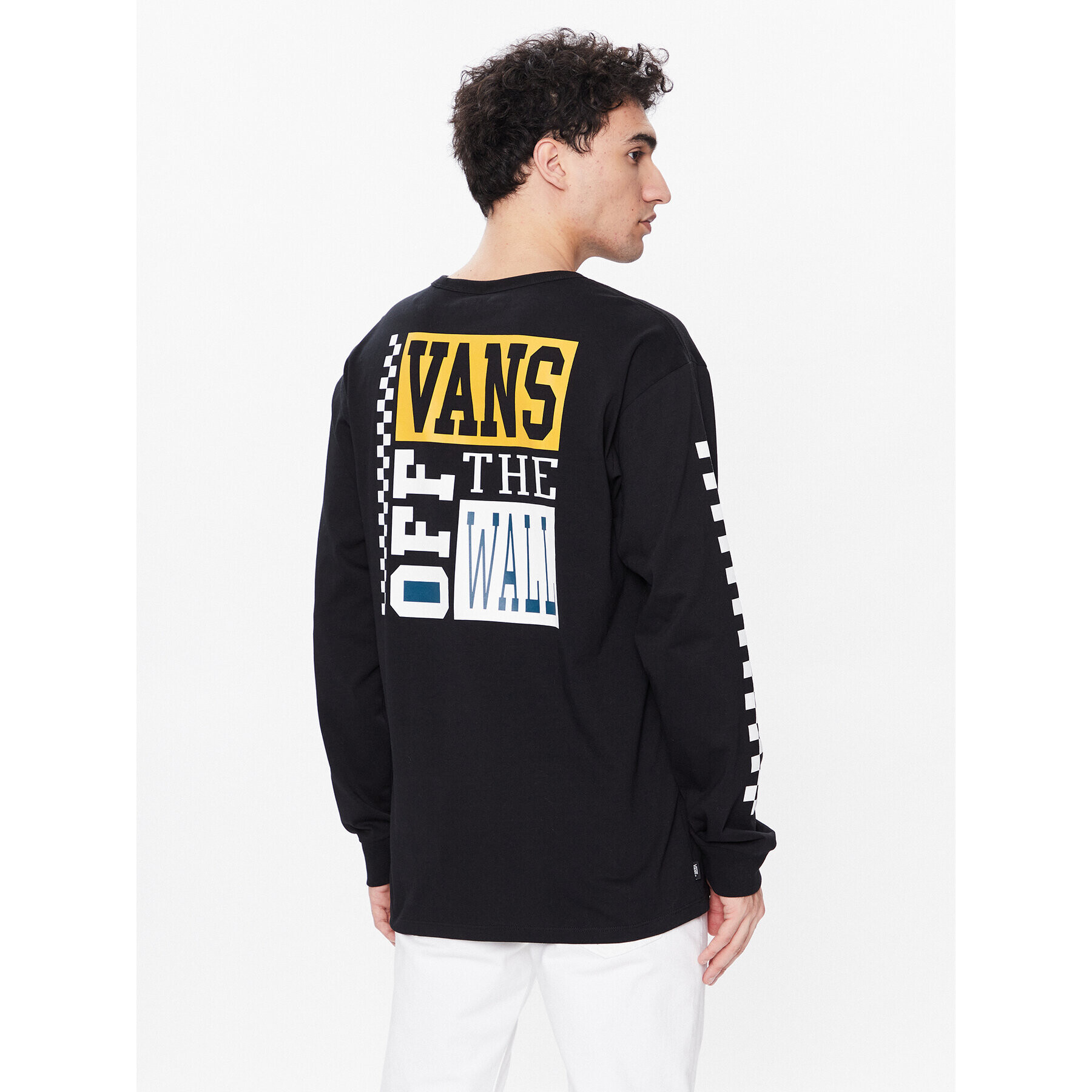 Vans Longsleeve Varsity VN0007UH Negru Classic Fit - Pled.ro