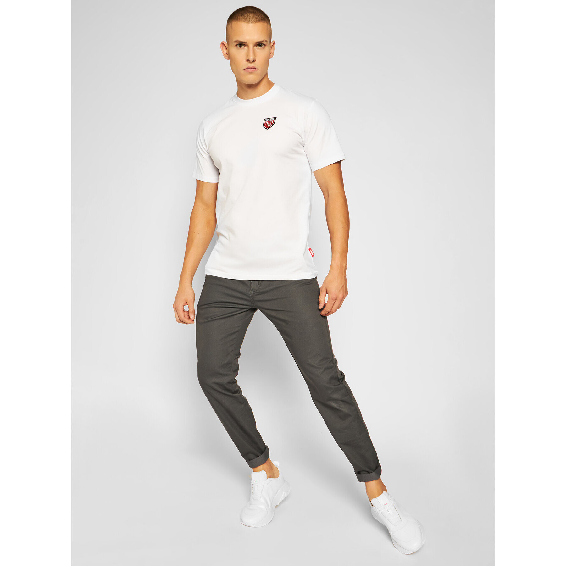 Vans Pantaloni chino Authentic VN0A3143 Gri Modern Fit - Pled.ro