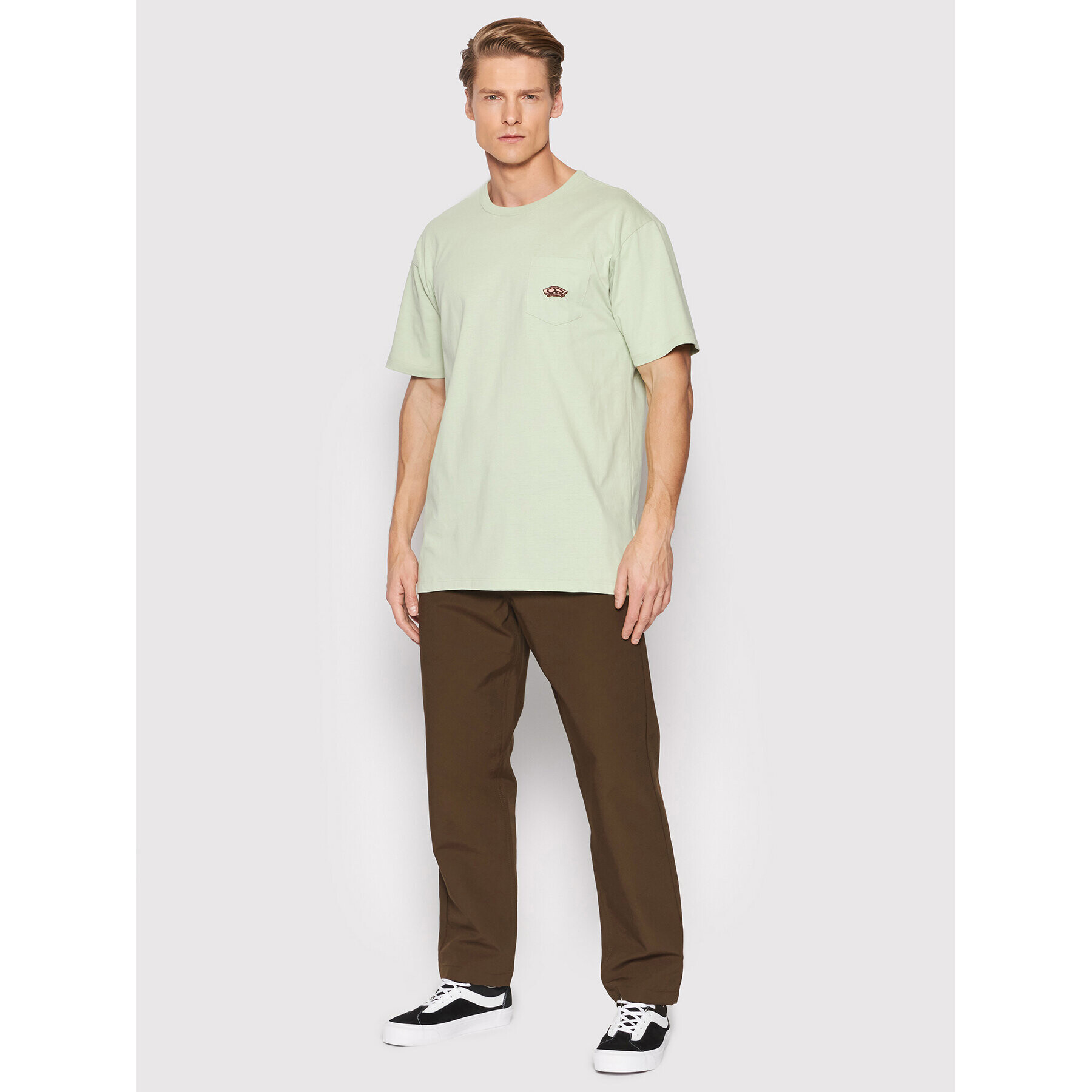 Vans Pantaloni chino Authentic VN0A5FJ9 Maro Regular Fit - Pled.ro