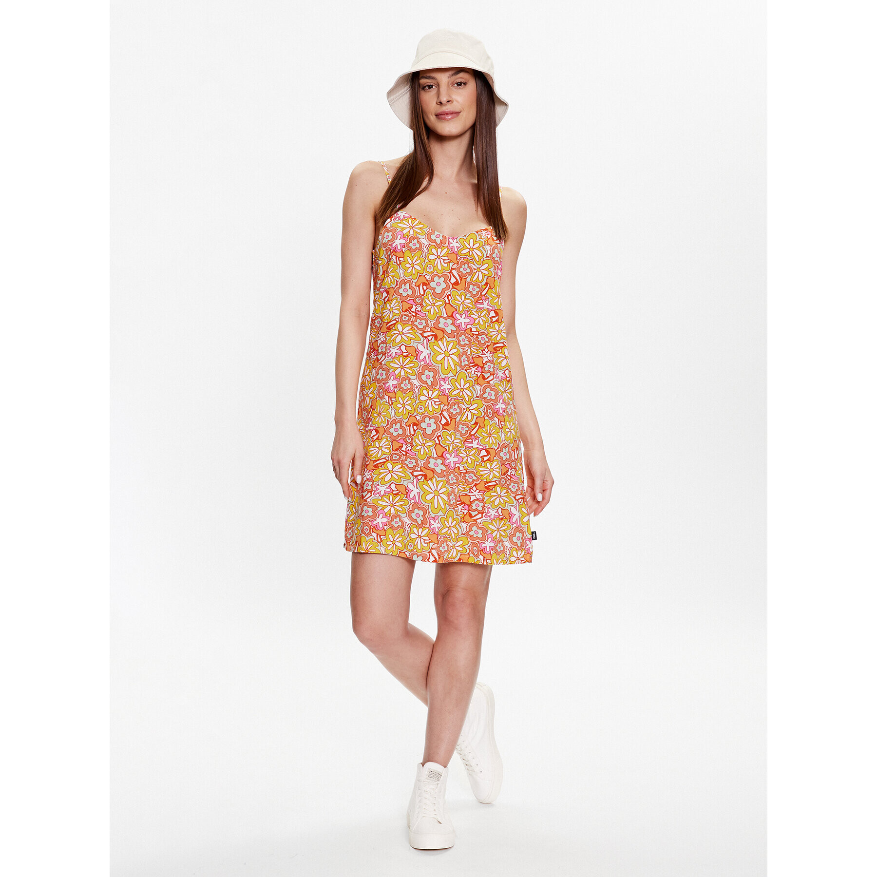 Vans Rochie de vară Resort Floral VN00046N Portocaliu Regular Fit - Pled.ro