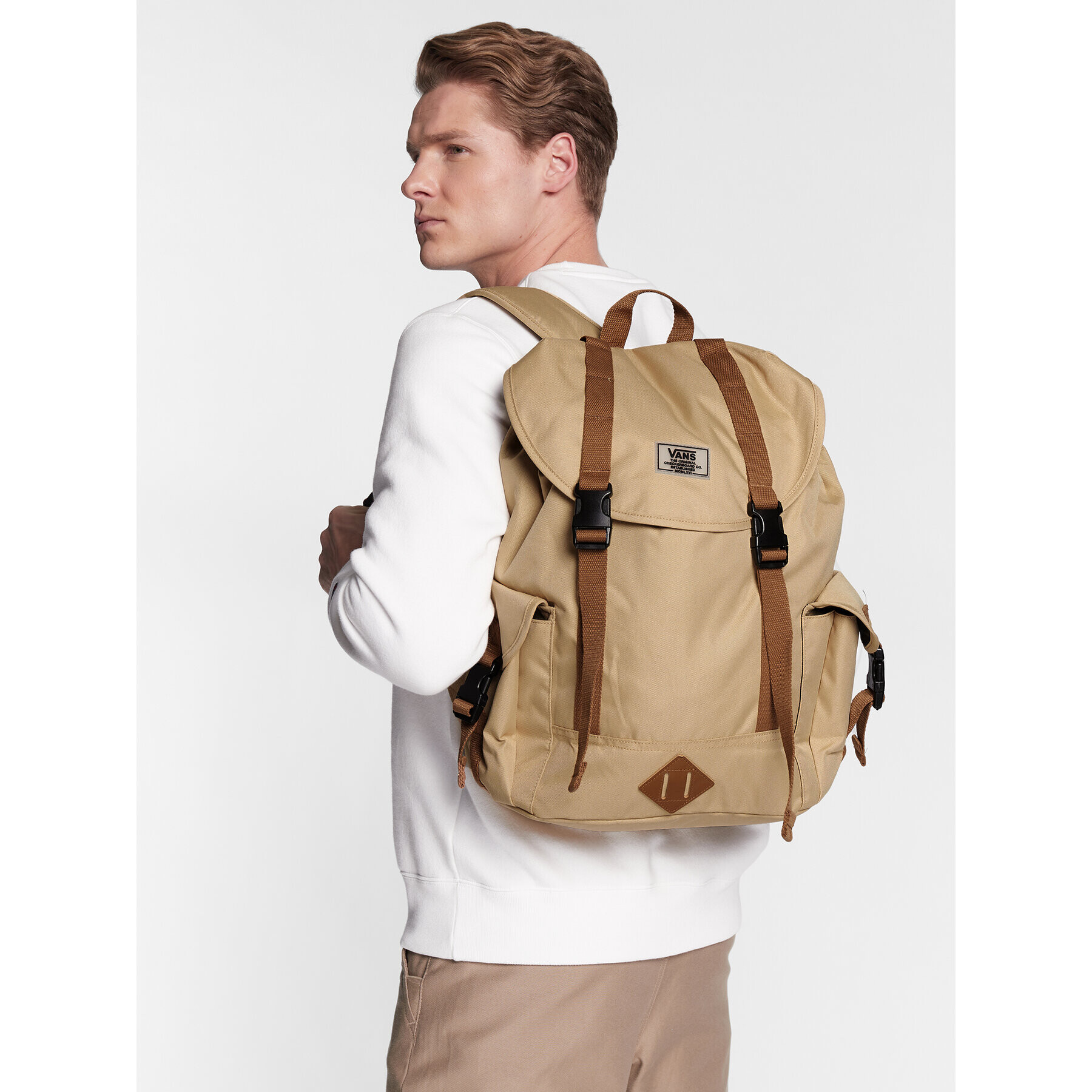 Vans Rucsac Basecamp Backpack VN0A7RXOYUU1 Maro - Pled.ro