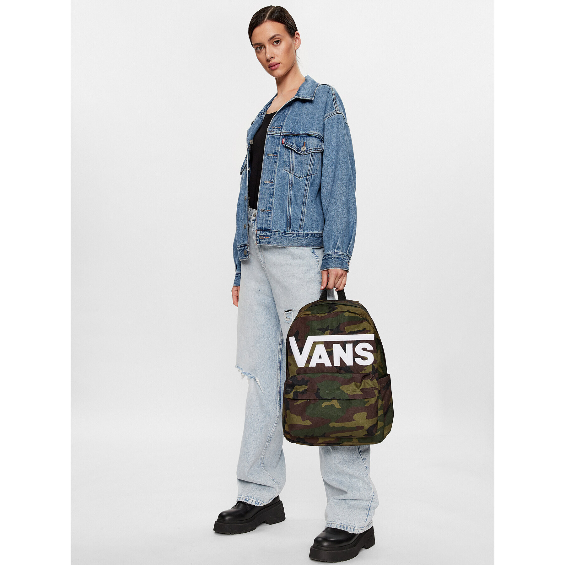 Vans Rucsac Old Skool Drop V VN0A5KHP97I1 Kaki - Pled.ro