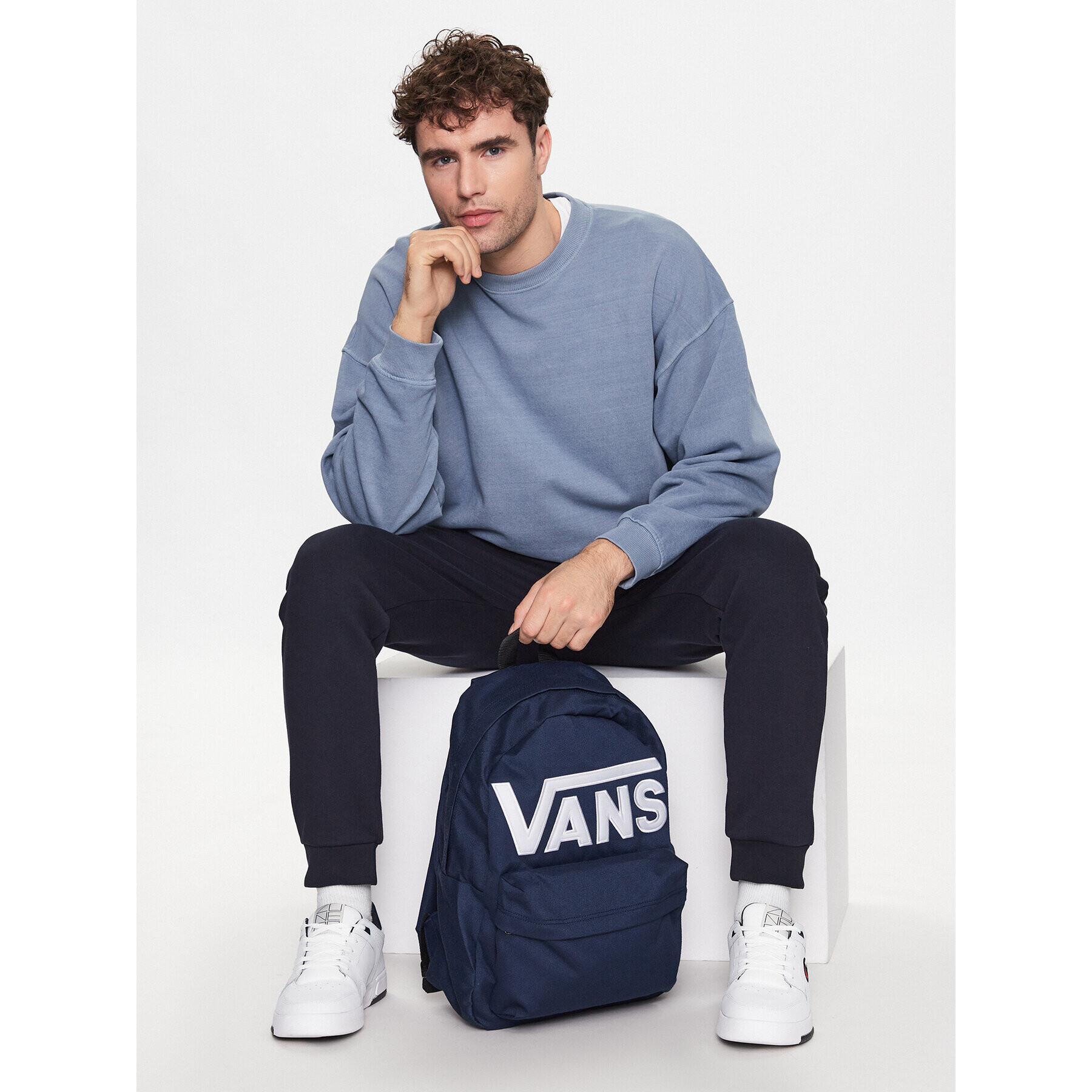 Vans Rucsac Old Skool Drop VN0A5KHPLKZ1 Bleumarin - Pled.ro