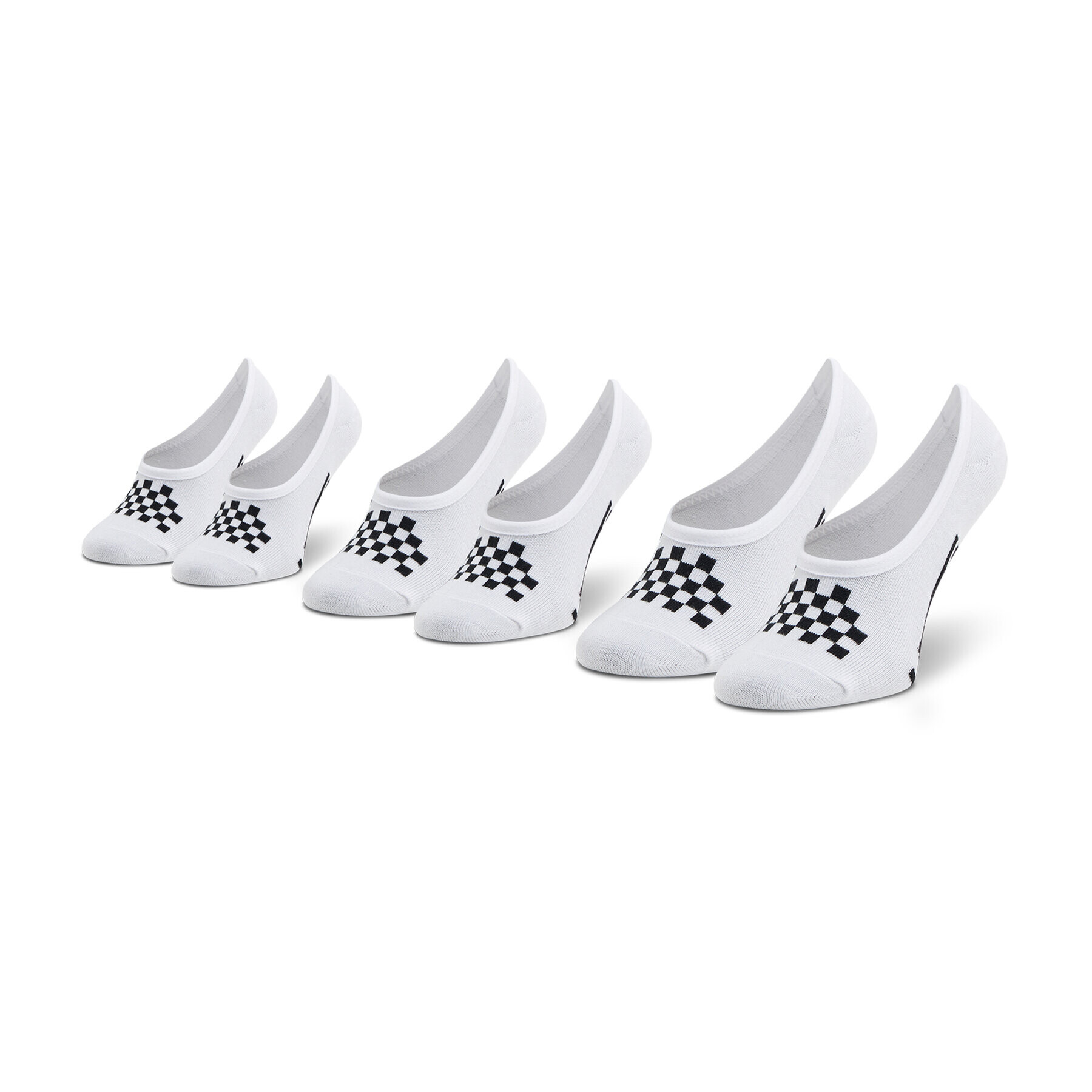 Vans Set de 3 perechi de șosete scurte de damă Classic Canoodle VN0A48HDYB21 Alb - Pled.ro