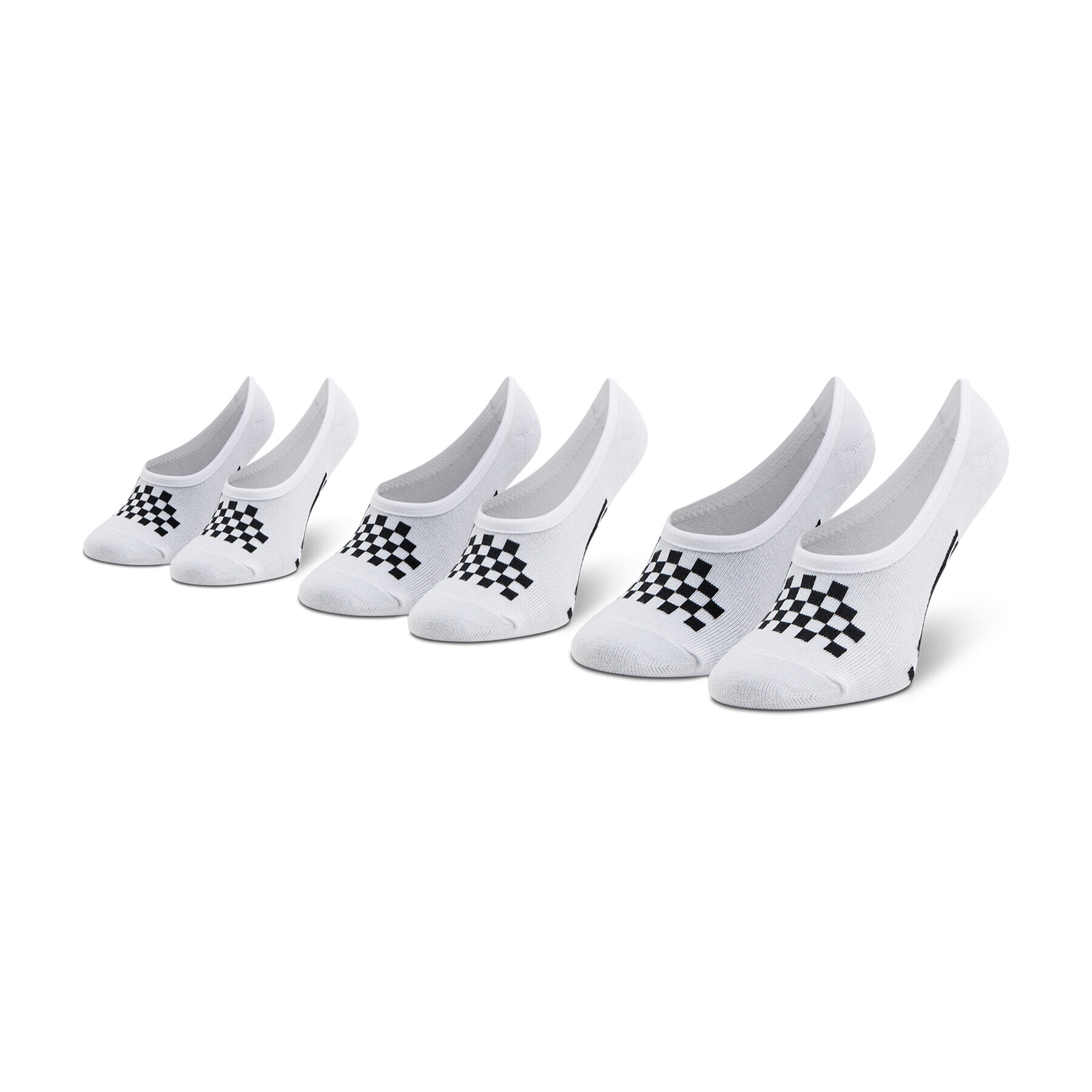 Vans Set de 3 perechi de șosete scurte pentru copii Classic Canoodle VN0A48HCYB21 Alb - Pled.ro