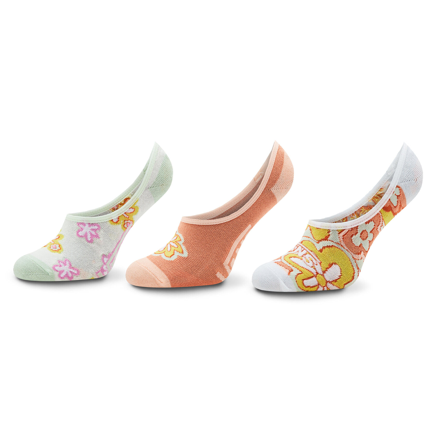 Vans Set de 3 perechi de șosete scurte de damă Psychedelic Floral Cano VN000381BM51 Colorat - Pled.ro