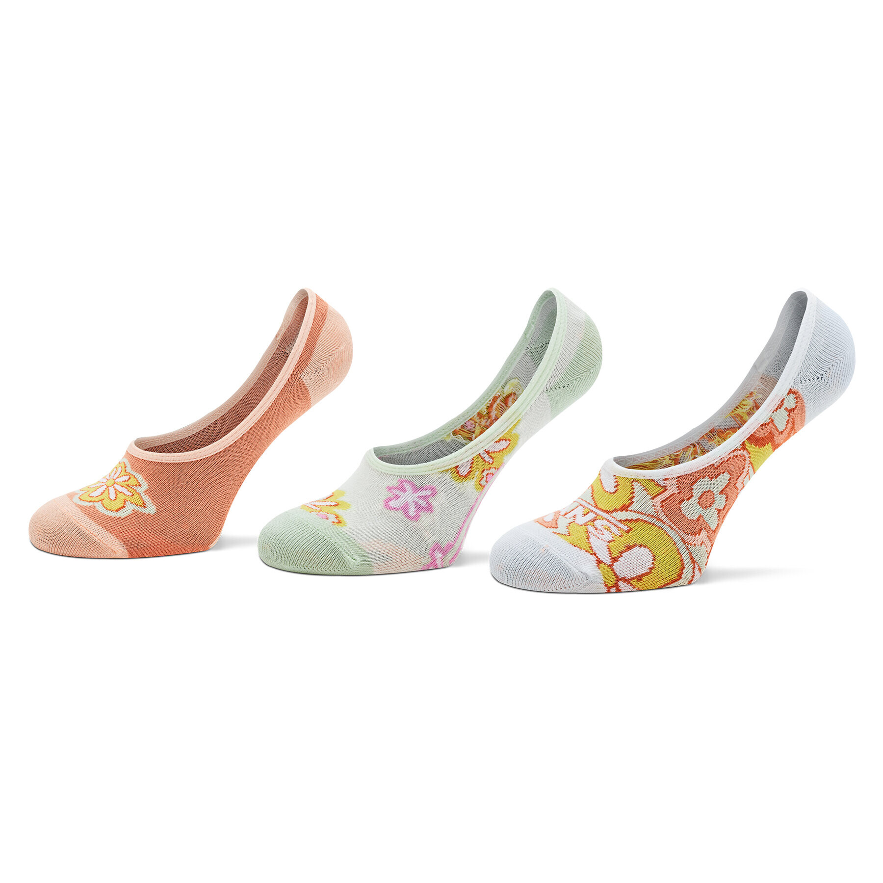 Vans Set de 3 perechi de șosete scurte pentru copii Psychedelic Floral Cano VN0007B3BM51 Colorat - Pled.ro