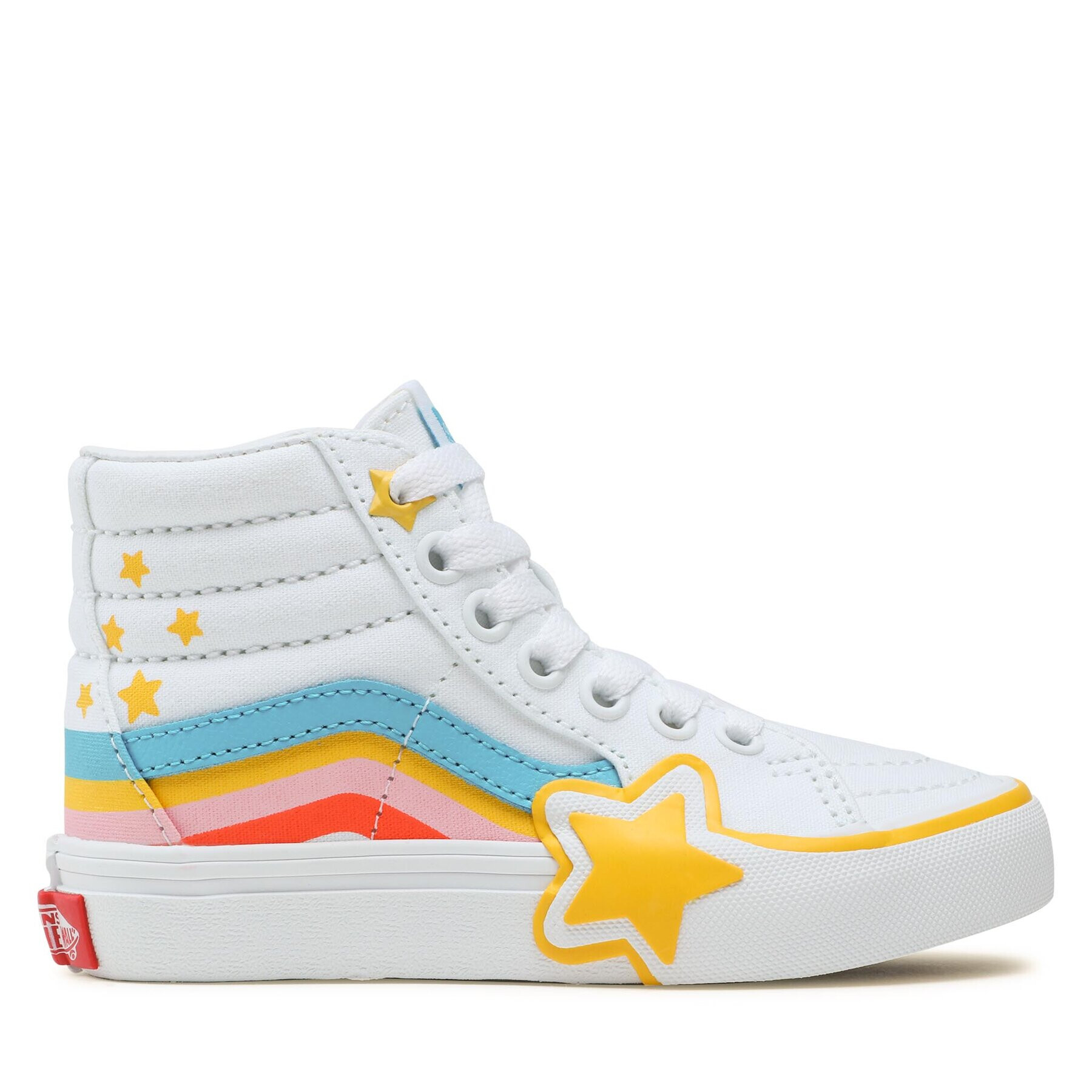 Vans Sneakers Sk8-Hi Rainbow Star VN000BVMAHP1 Alb - Pled.ro