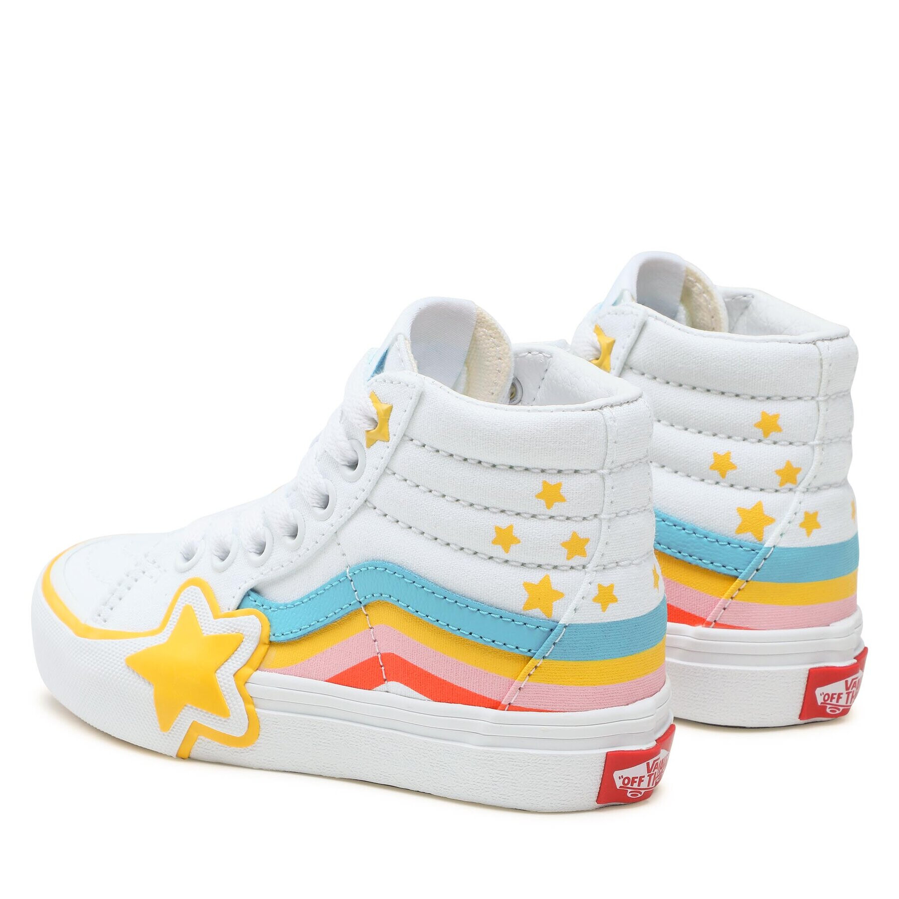 Vans Sneakers Sk8-Hi Rainbow Star VN000BVMAHP1 Alb - Pled.ro