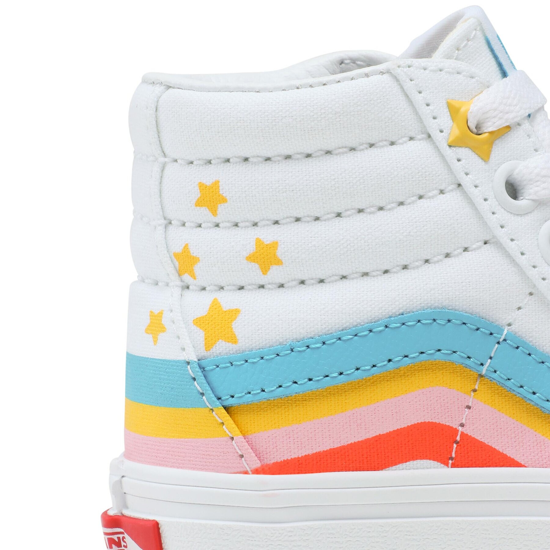 Vans Sneakers Sk8-Hi Rainbow Star VN000BVMAHP1 Alb - Pled.ro