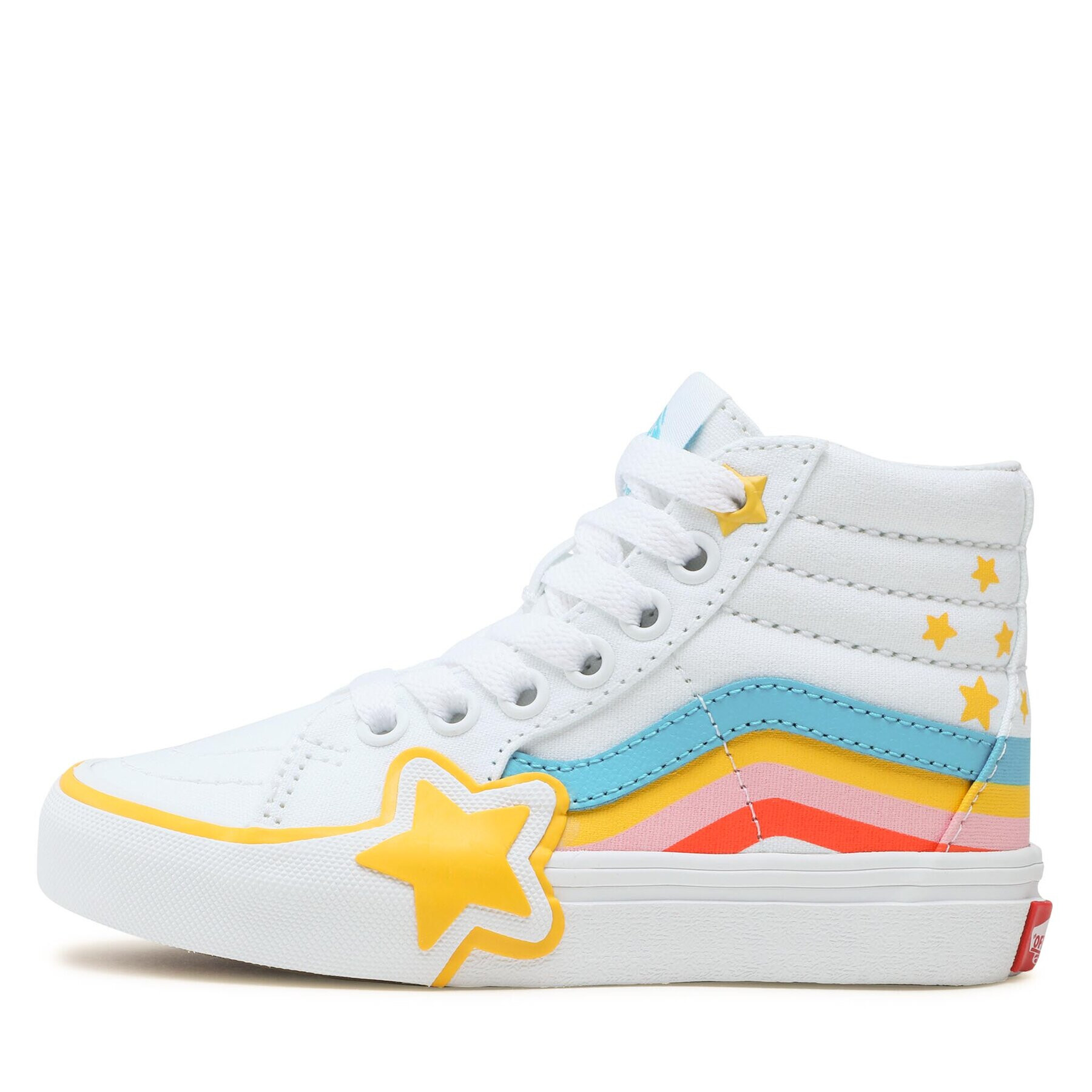 Vans Sneakers Sk8-Hi Rainbow Star VN000BVMAHP1 Alb - Pled.ro