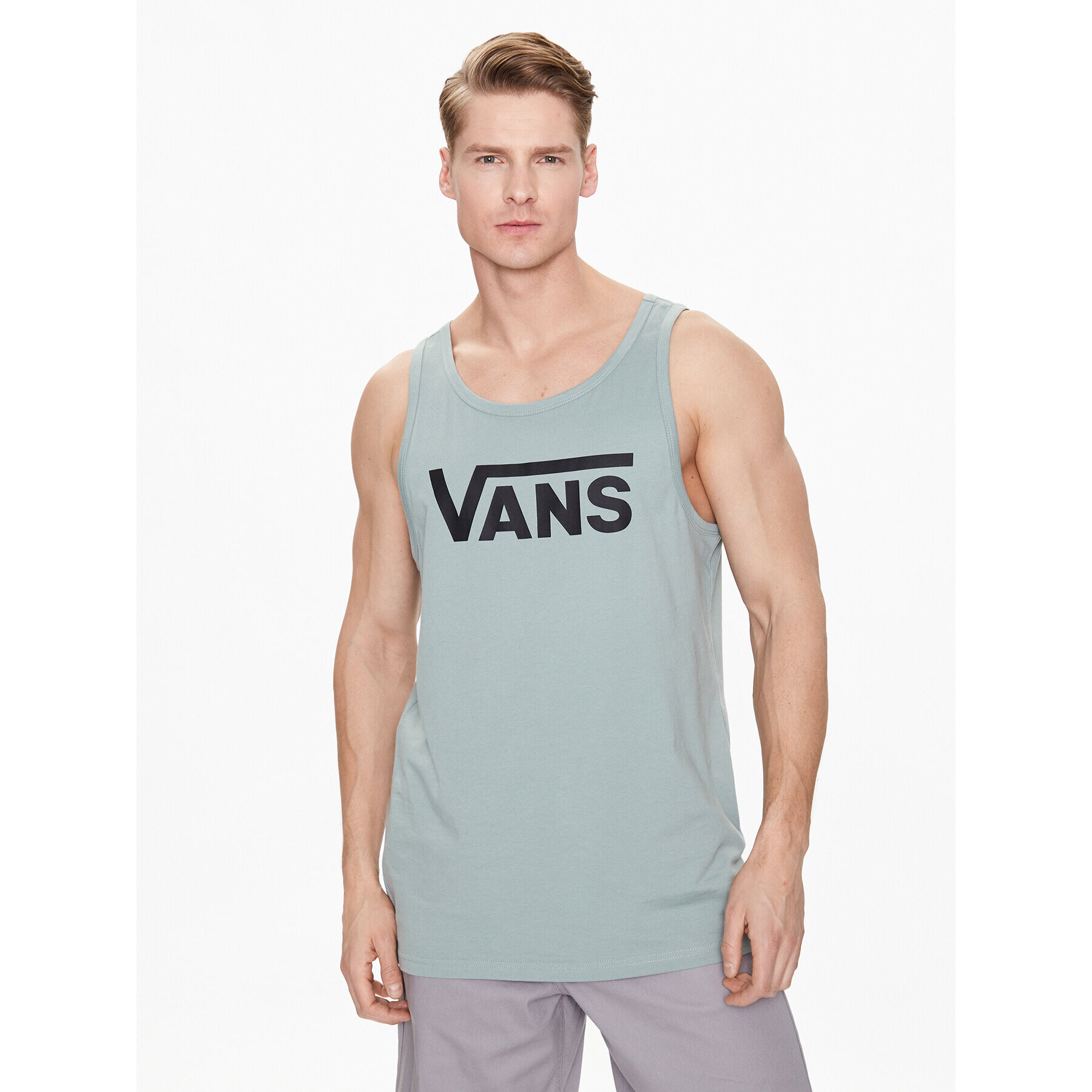 Vans Tank top Classic VN000Y8V Verde Classic Fit - Pled.ro