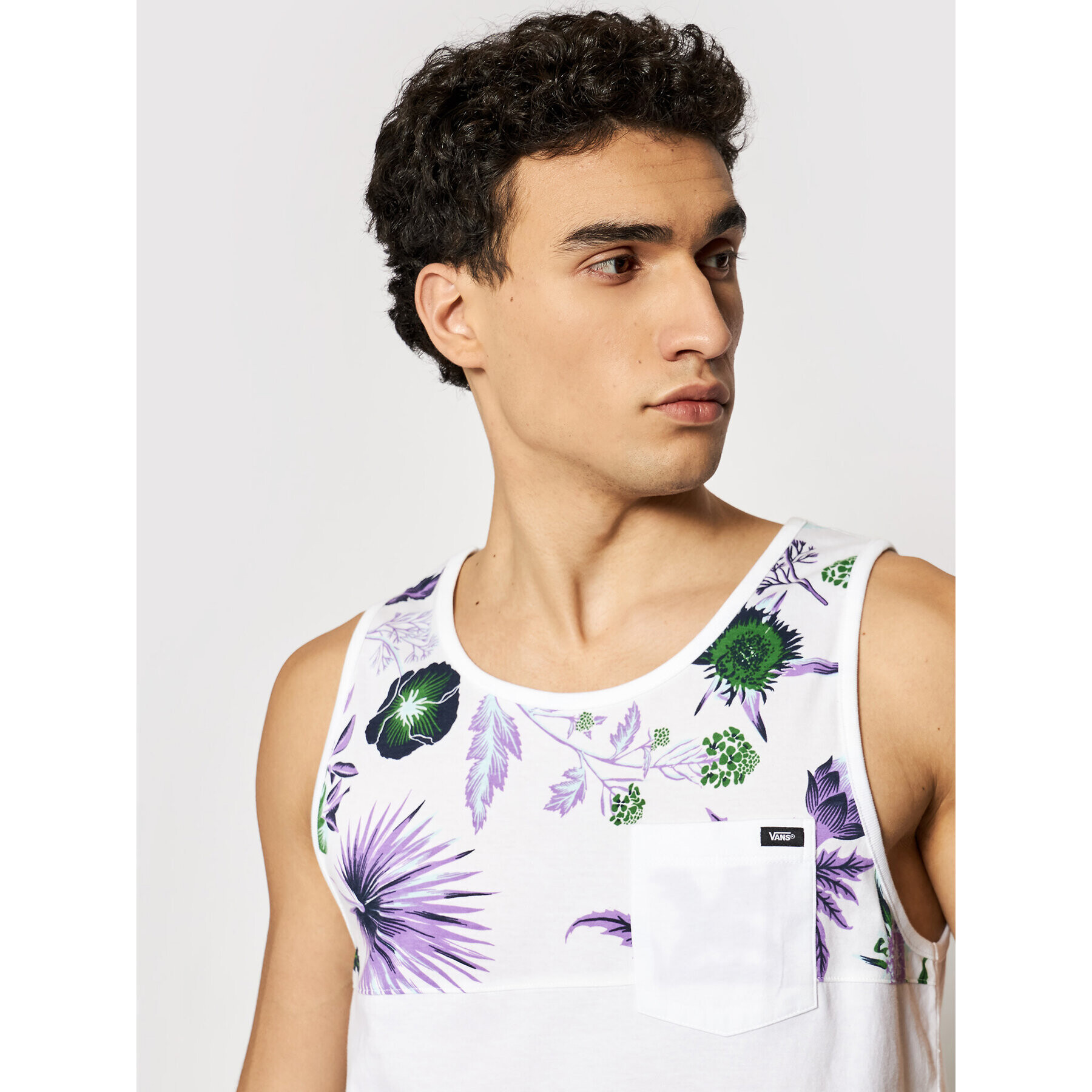 Vans Tank top Hilby VN0006HQ Alb Relaxed Fit - Pled.ro