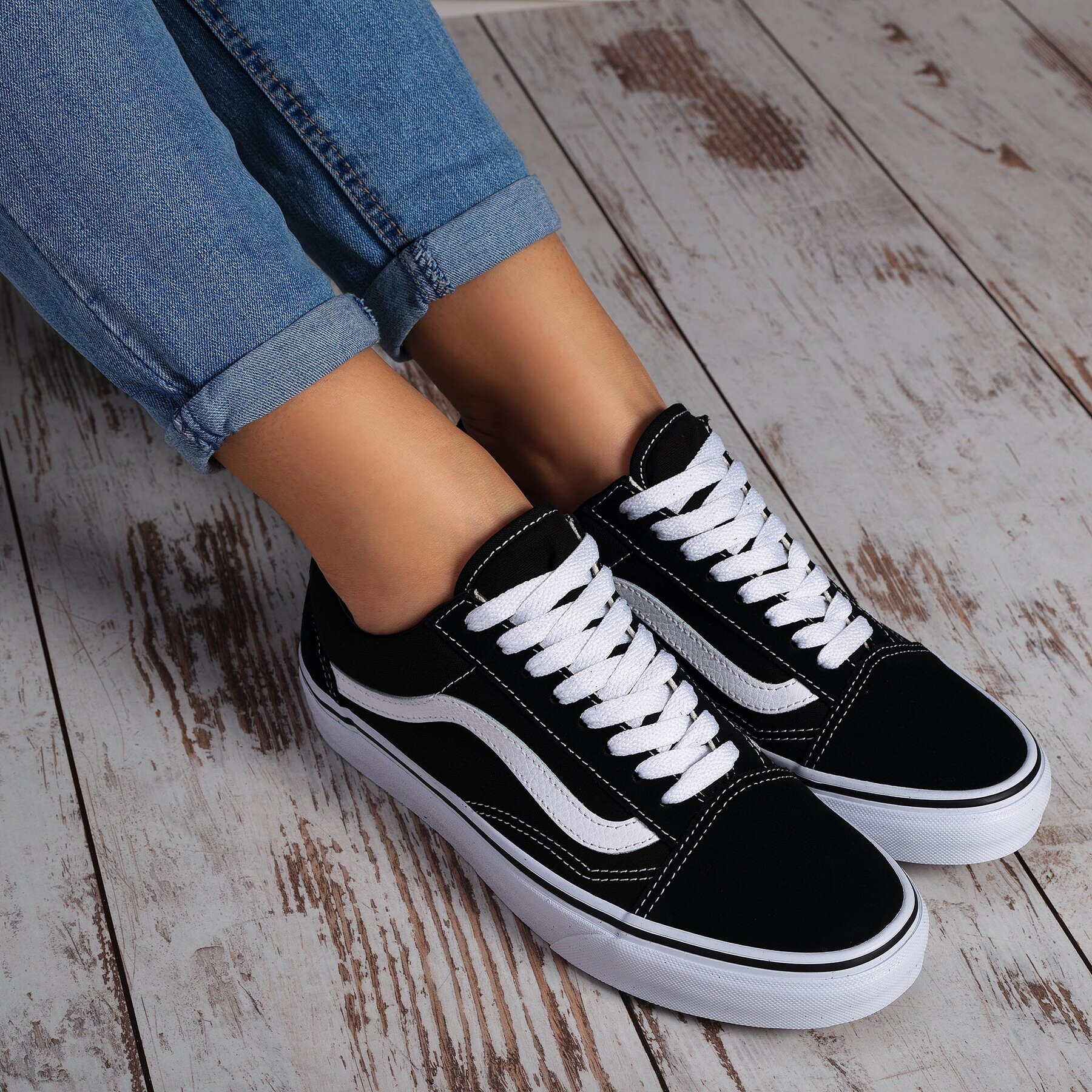 Vans Teniși Old Skool VN000D3HY28 Negru - Pled.ro