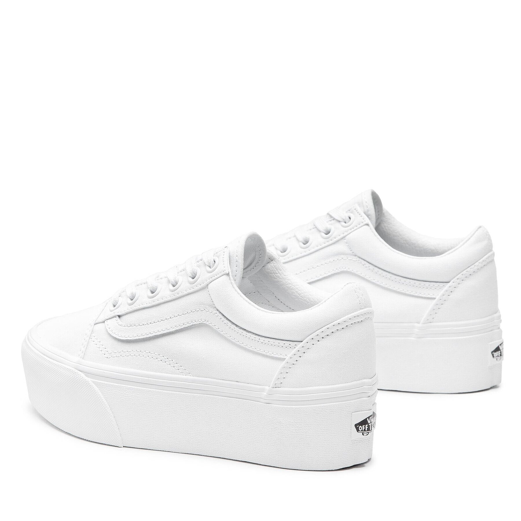 Vans Teniși Old Skool Stacked VN0A7Q5MW001 Alb - Pled.ro