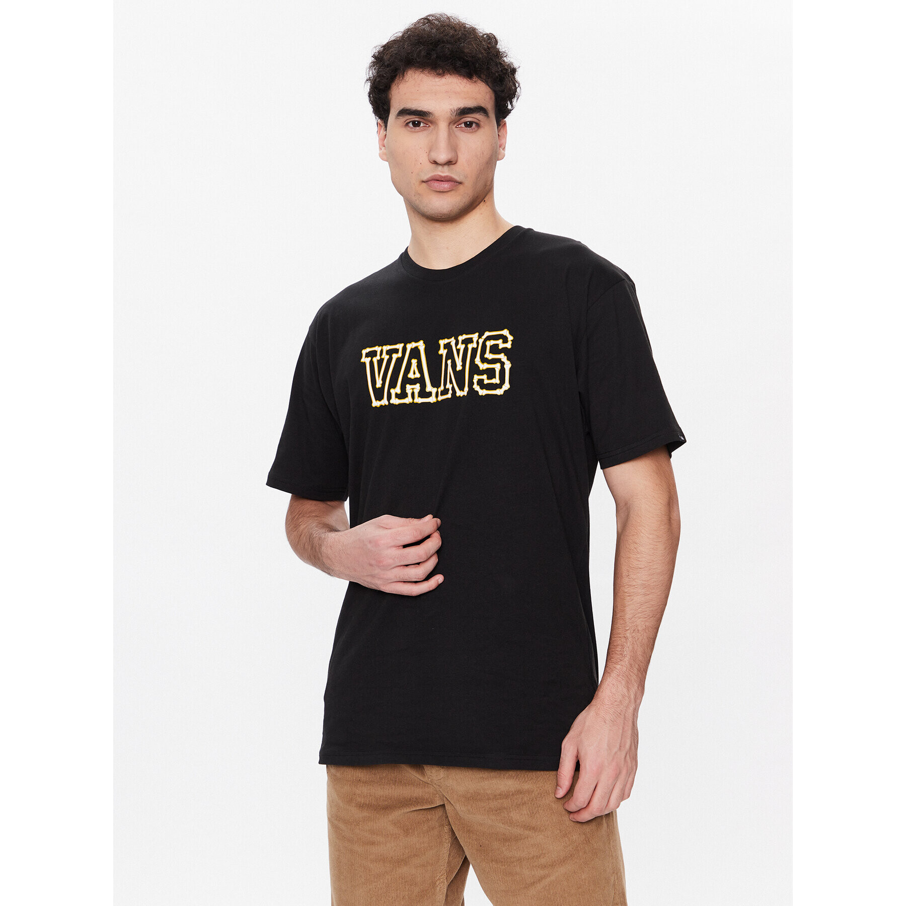 Vans Tricou Bones VN00003X Negru Classic Fit - Pled.ro