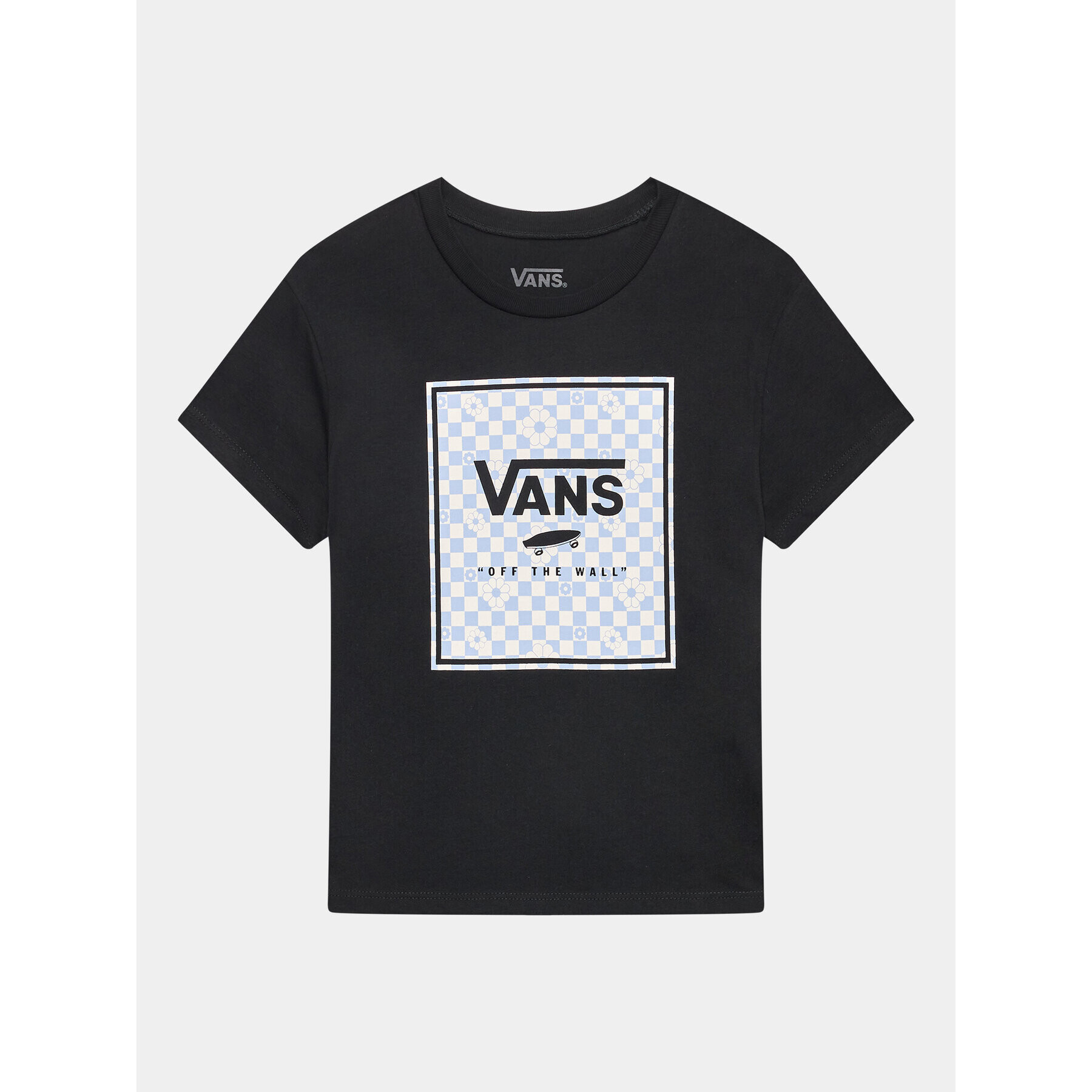 Vans Tricou Box Fill Floral Crew VN00078E Negru Regular Fit - Pled.ro