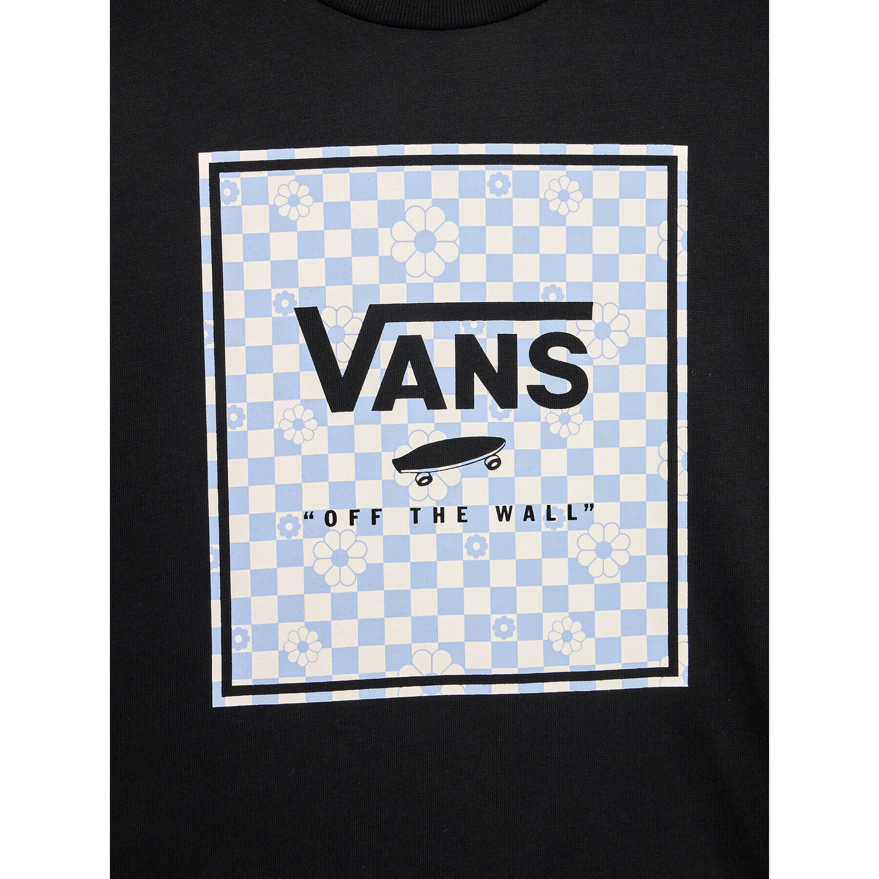 Vans Tricou Box Fill Floral Crew VN00078E Negru Regular Fit - Pled.ro