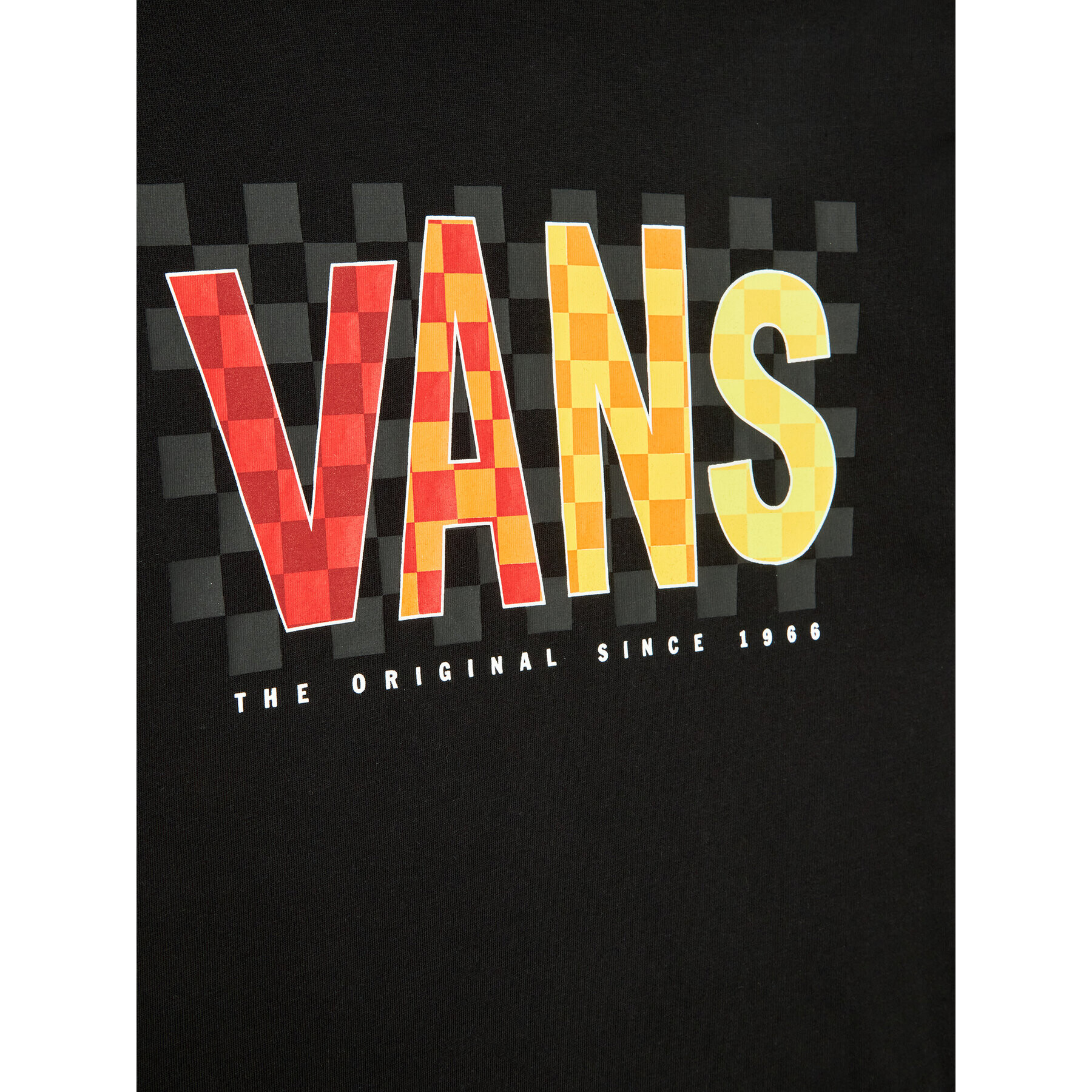 Vans Tricou Checks Ss VN0A7TUB Negru Regular Fit - Pled.ro