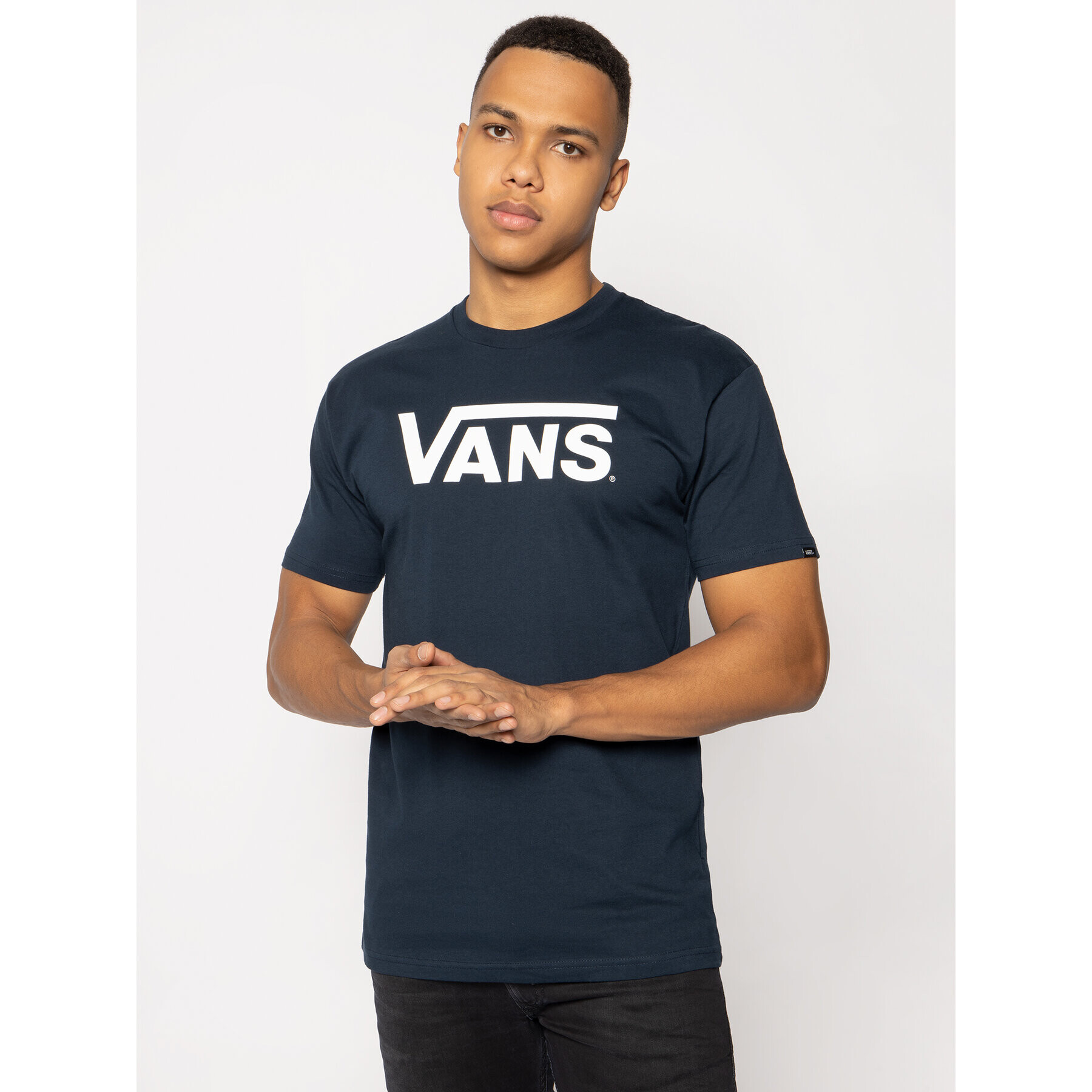 Vans Tricou Classic VN000GGGNAV1 Bleumarin Classic Fit - Pled.ro