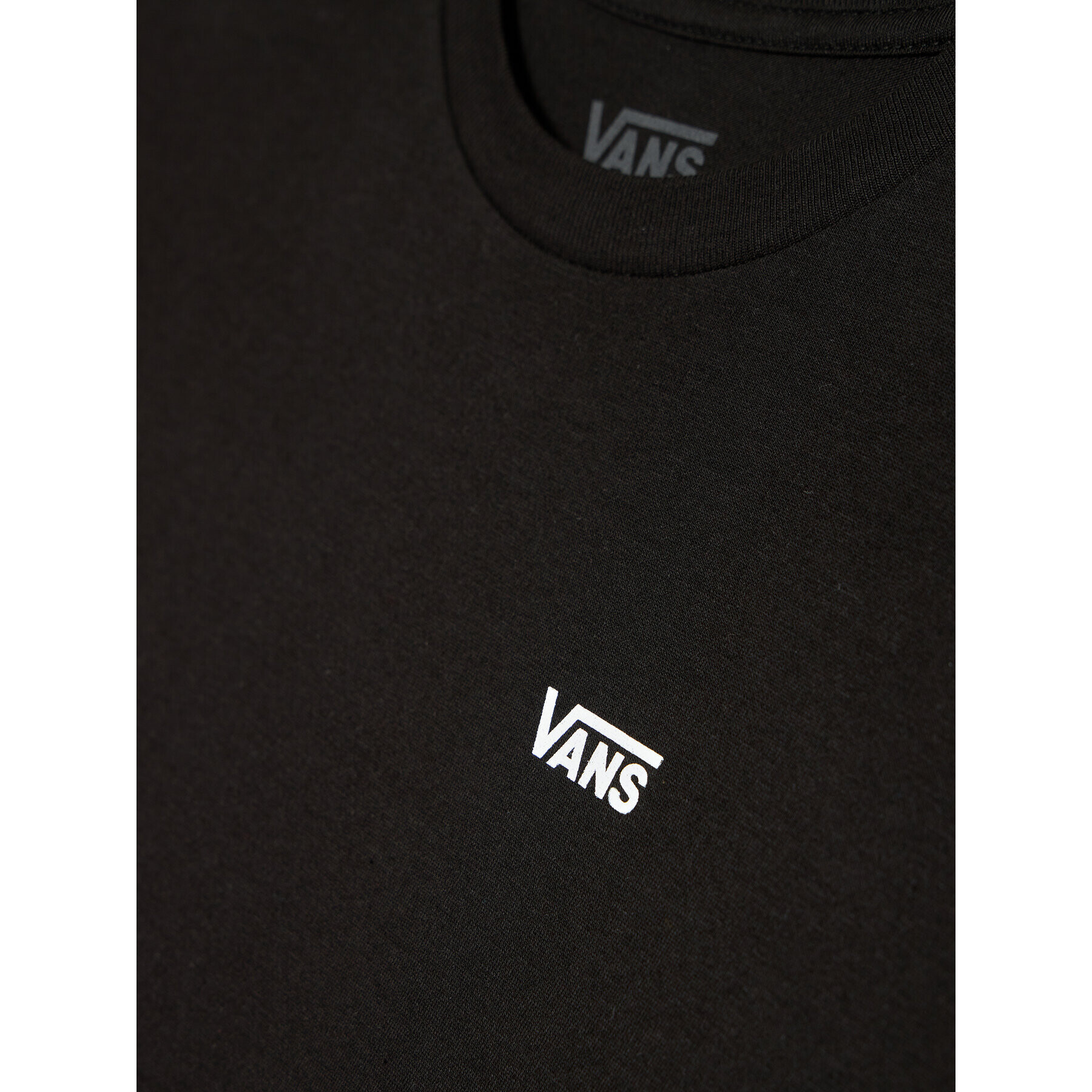 Vans Tricou Left Chest VN0A4MQ3 Negru Classic Fit - Pled.ro