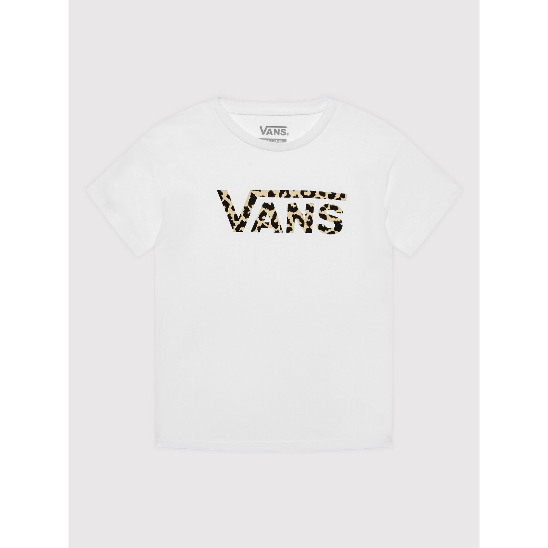 Vans Tricou Leopard Flying VN0A7RT4 Alb Regular Fit - Pled.ro