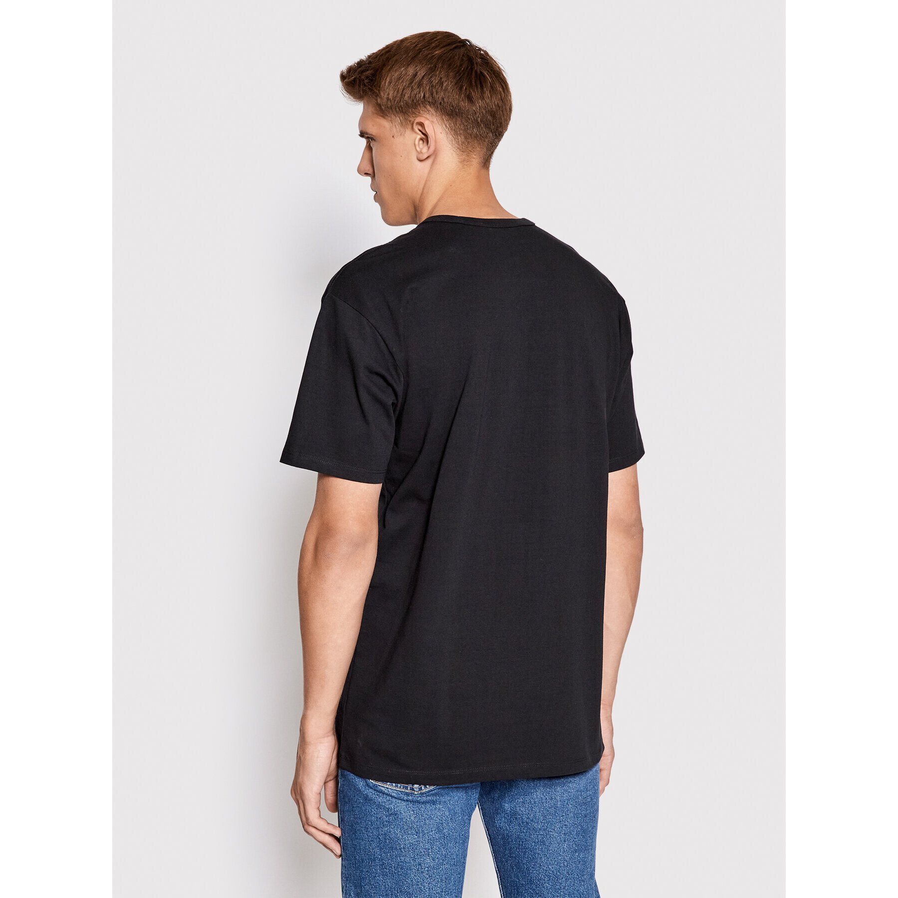 Vans Tricou Off The Wall VN0A5KGC Negru Classic Fit - Pled.ro