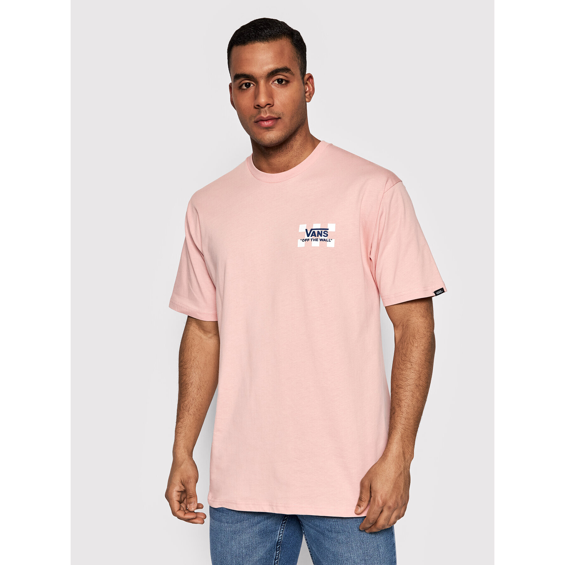 Vans Tricou Pool Days VN0A7PLE Roz Regular Fit - Pled.ro