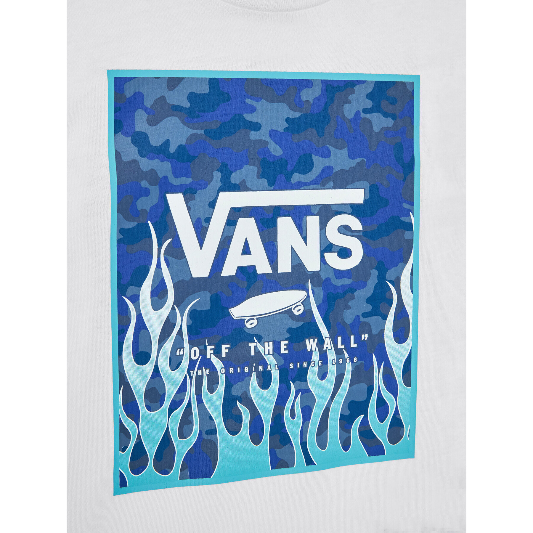 Vans Tricou Print Box VN0A3HWJ Alb Regular Fit - Pled.ro