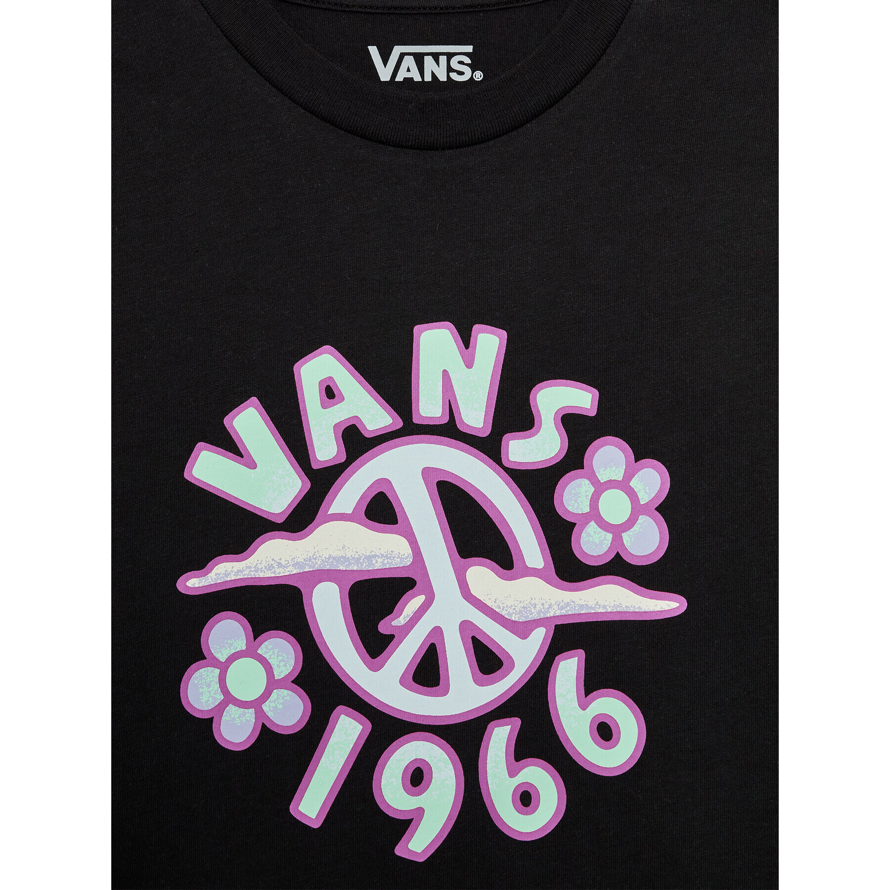 Vans Tricou Psyka Delia VN0A7RR8 Negru Regular Fit - Pled.ro