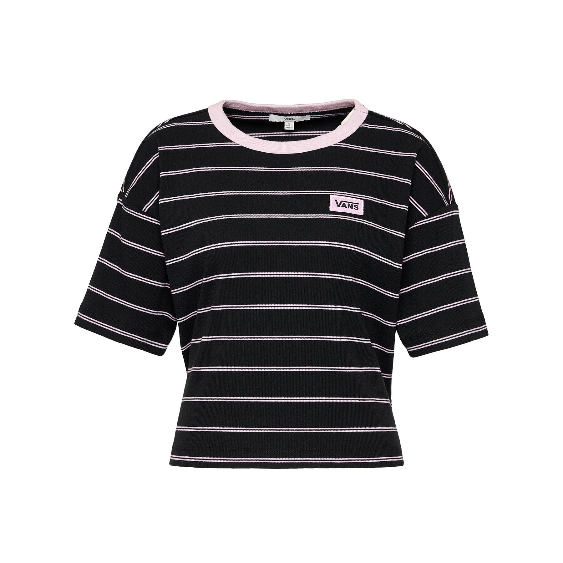 Vans Tricou Razz Boxy VN0A5ARB Negru Regular Fit - Pled.ro