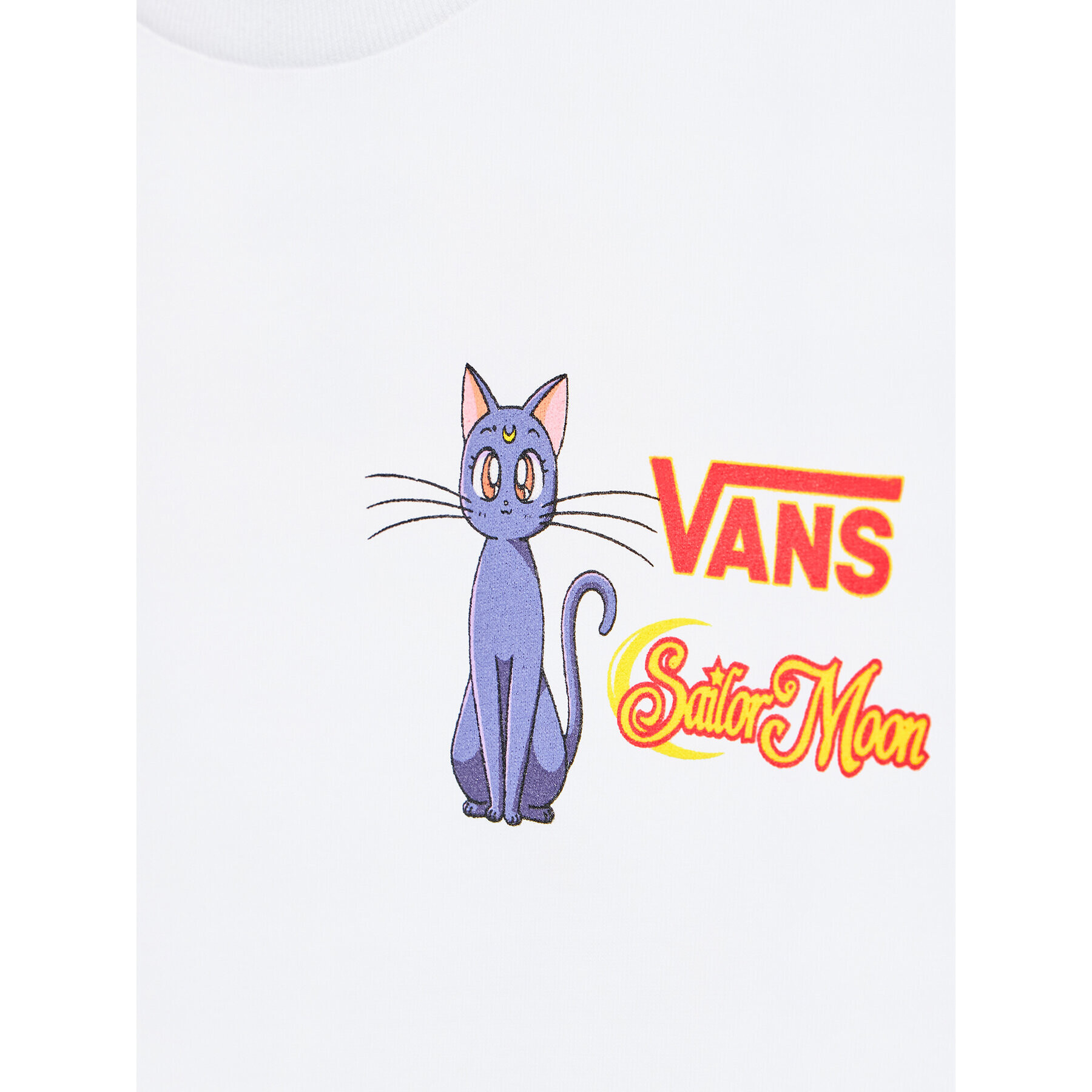 Vans Tricou SAILOR MOON Graphic II VN0000AQ Alb Regular Fit - Pled.ro