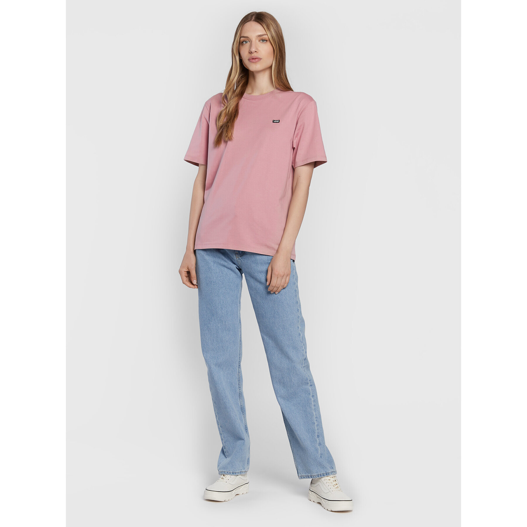 Vans Tricou Small VN0A5I8X Roz Regular Fit - Pled.ro